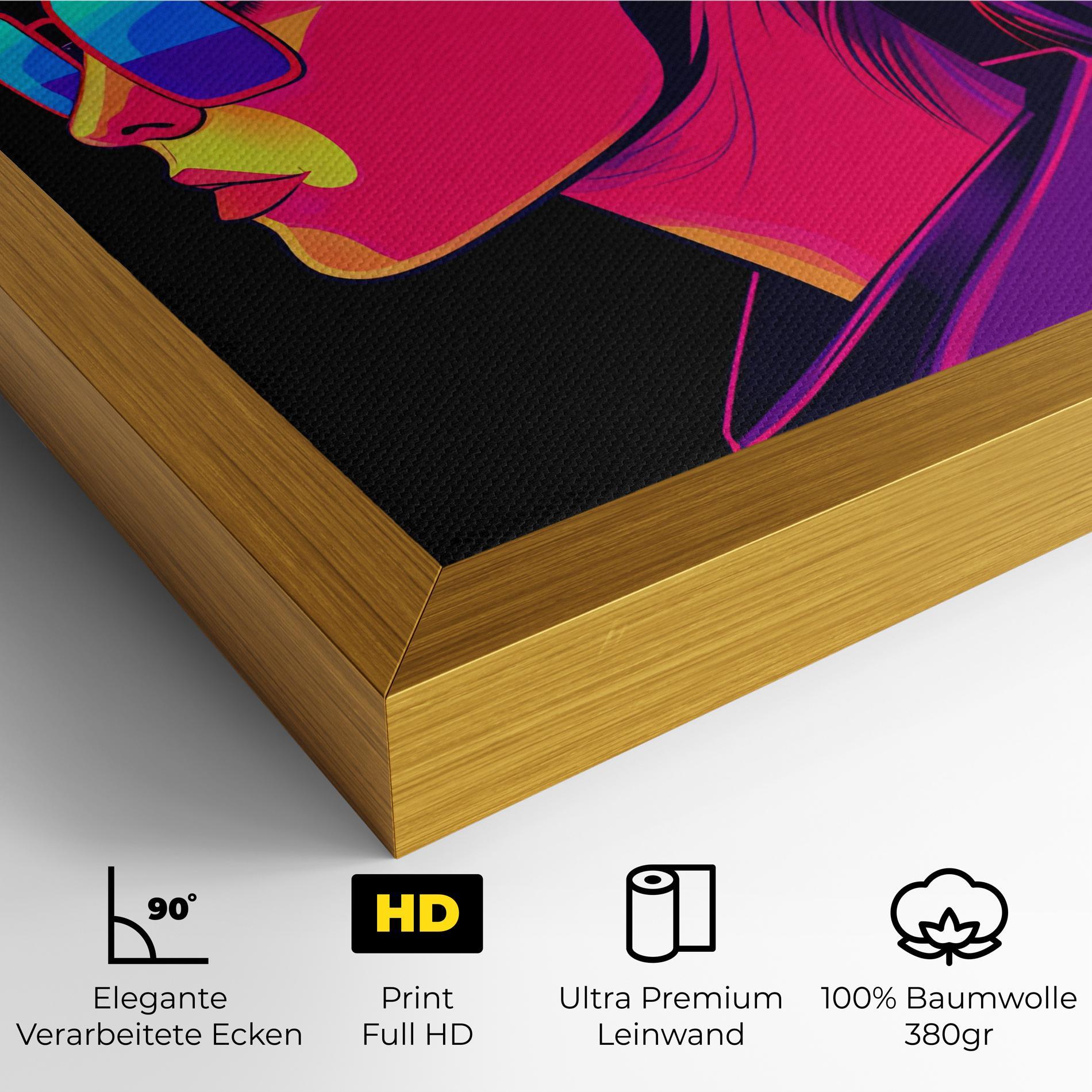 Leinwandbild Purple Pop Hair mockup 4