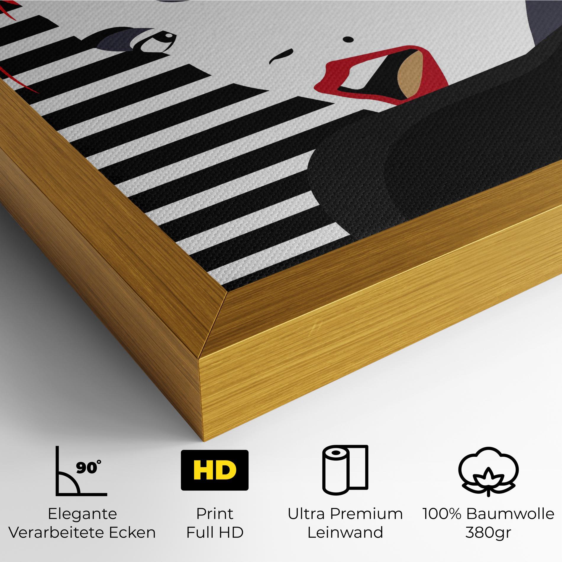 Leinwandbild Red Pop Hair mockup 4