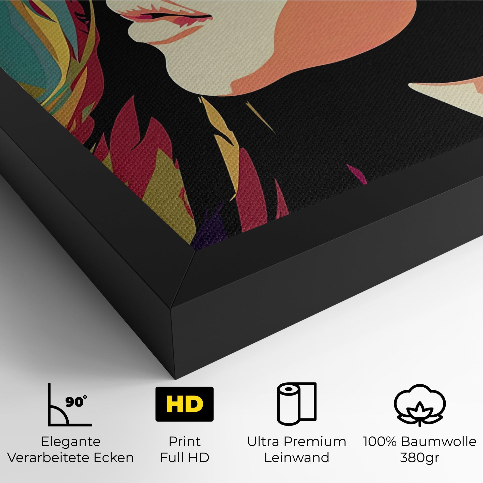 Leinwandbild Cream Pop Art mockup 4