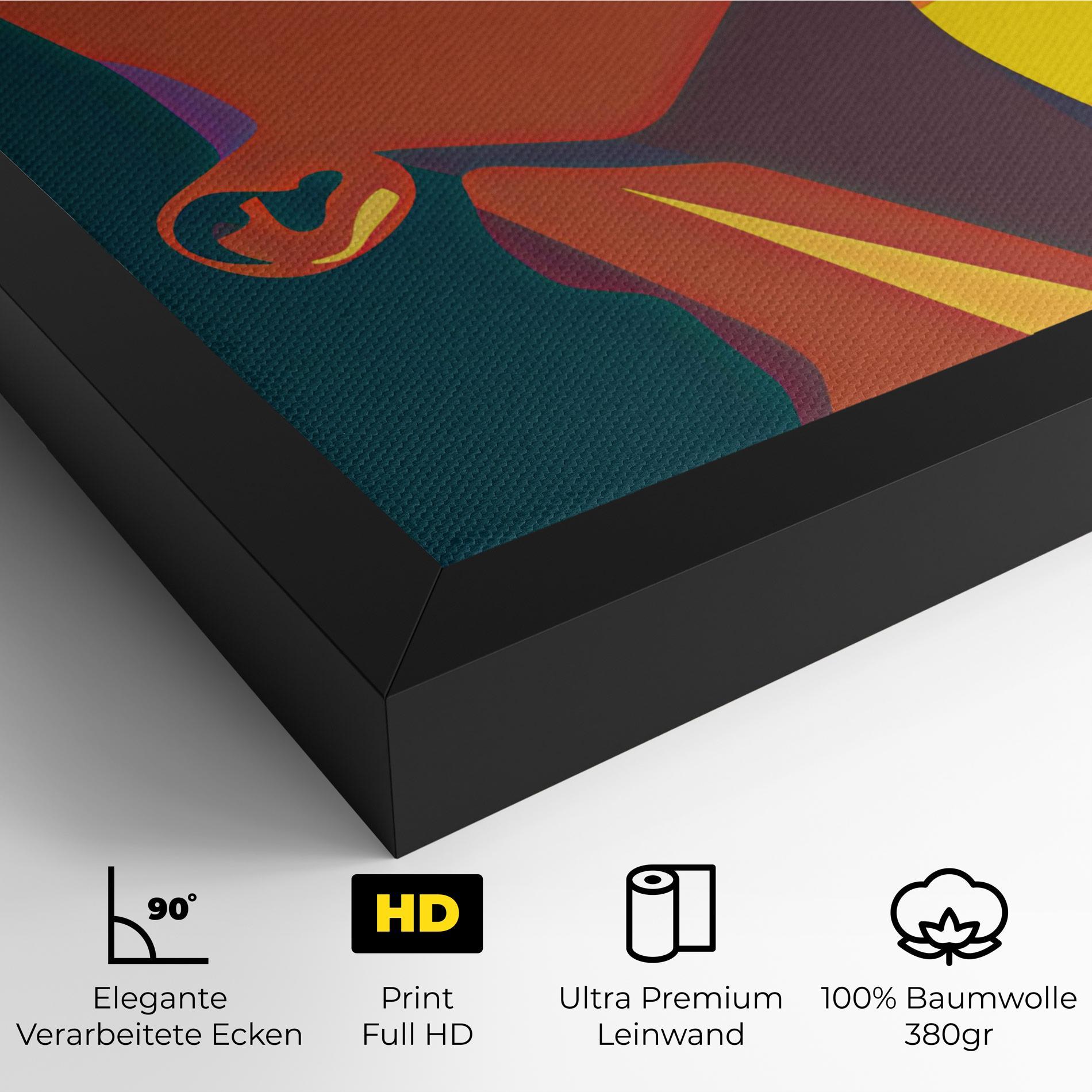 Leinwandbild Pop Female Color mockup 4