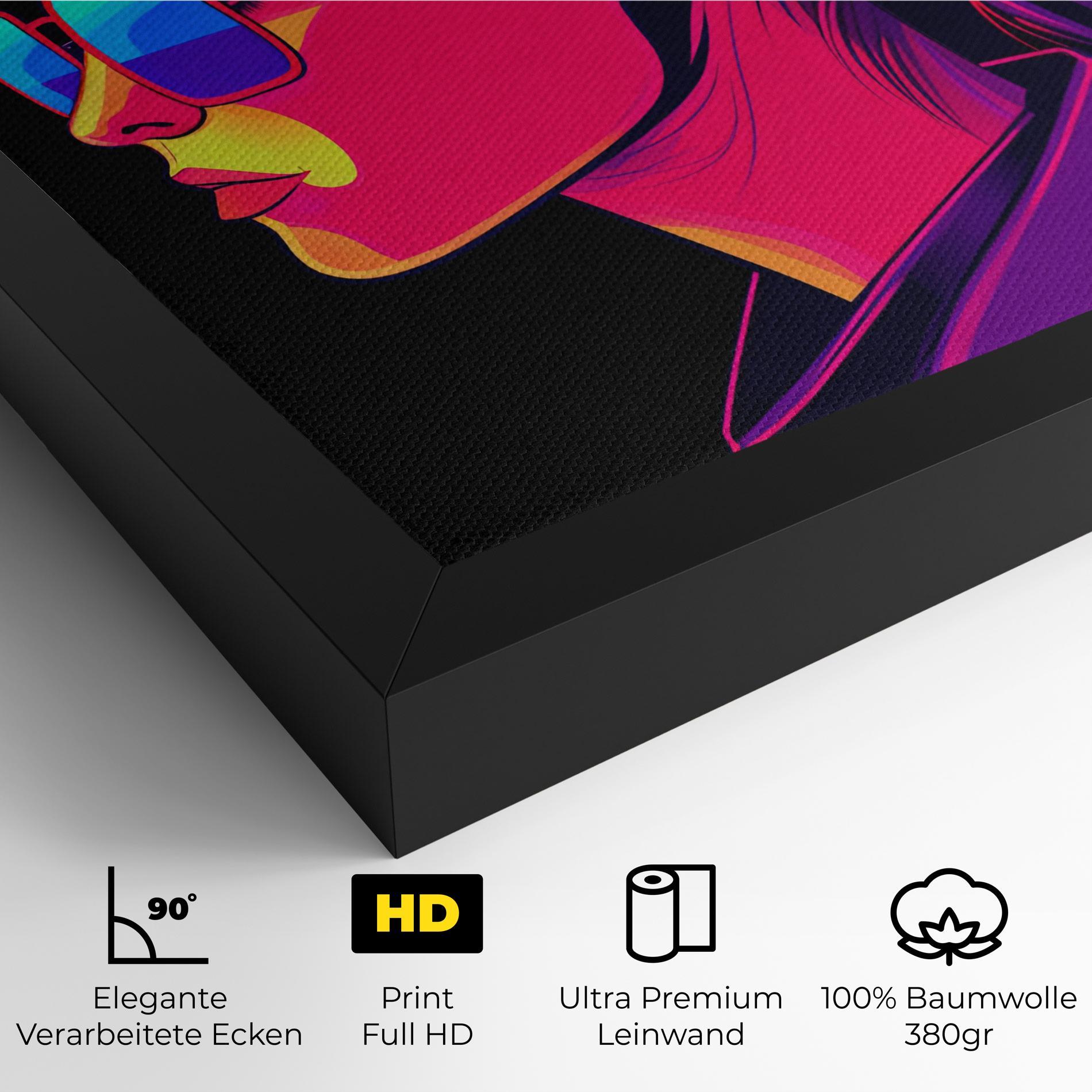 Leinwandbild Purple Pop Hair mockup 4