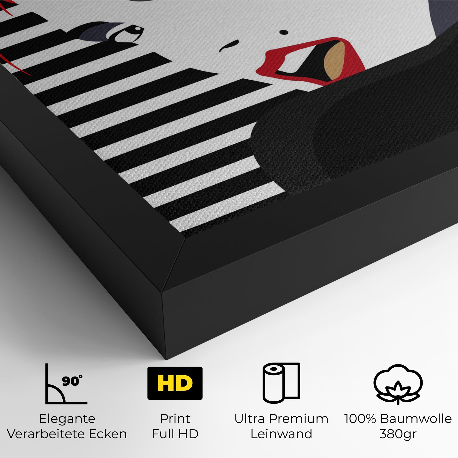 Leinwandbild Red Pop Hair mockup 4