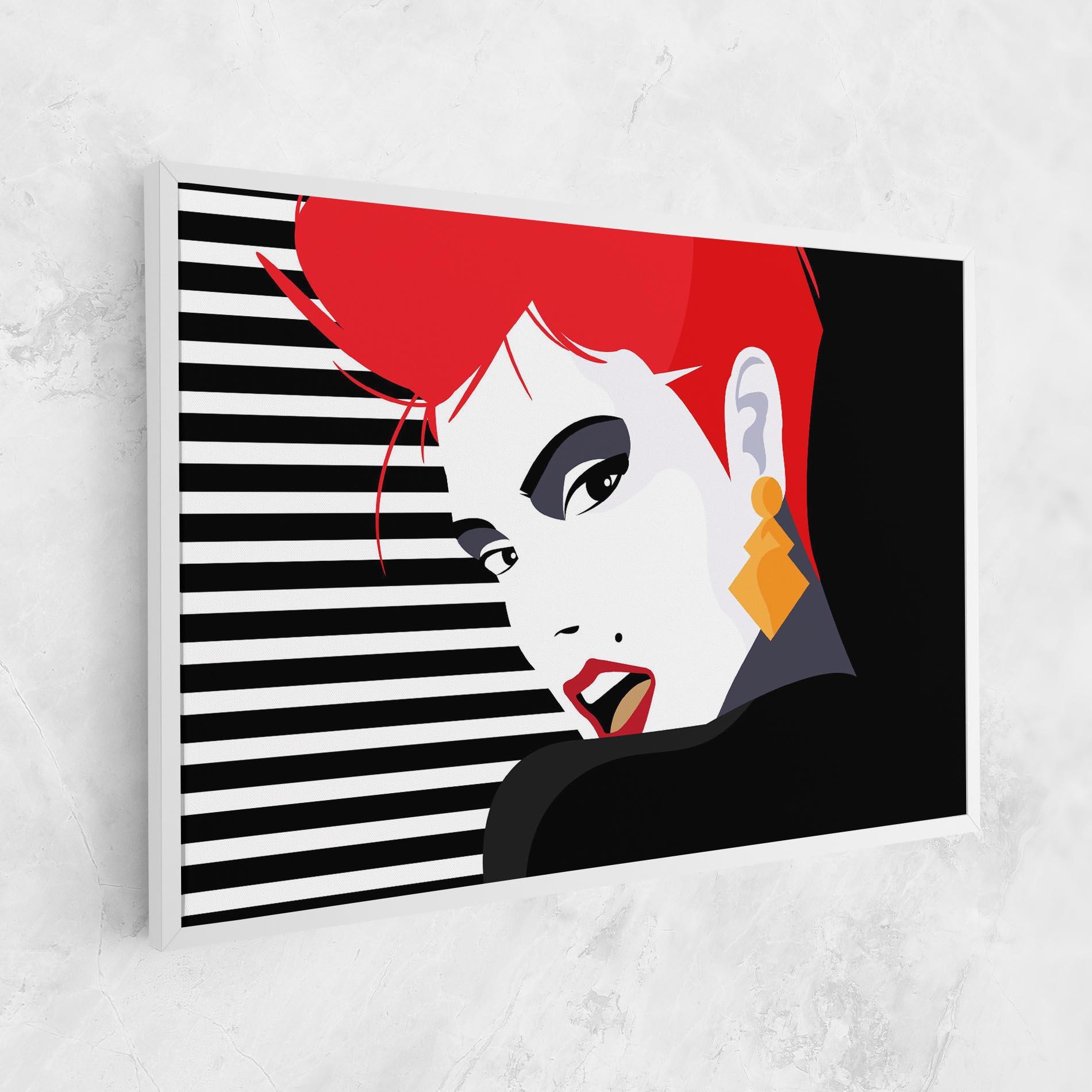 Leinwandbild Red Pop Hair mockup 1