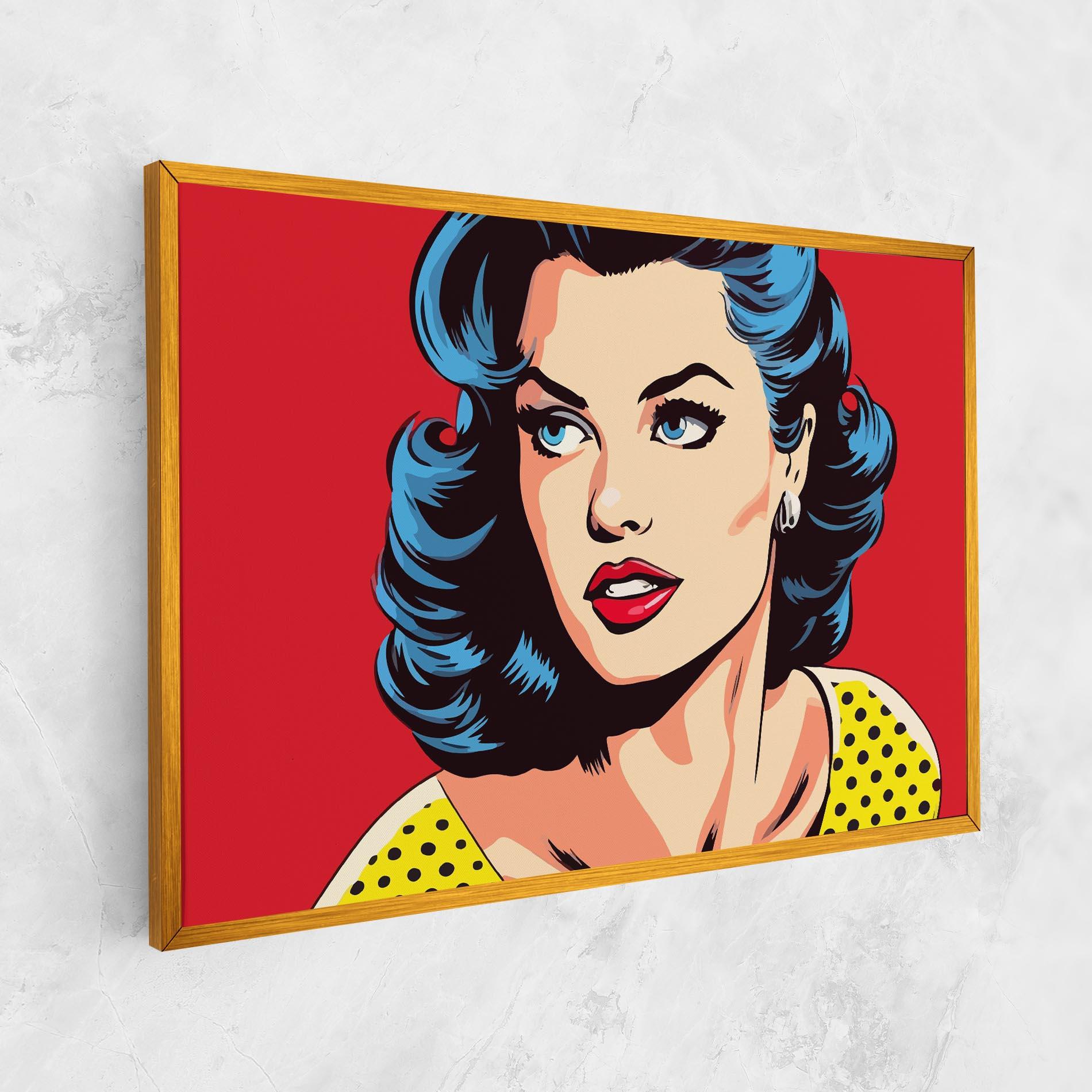 Leinwandbild Blue Pop Eyes mockup 1