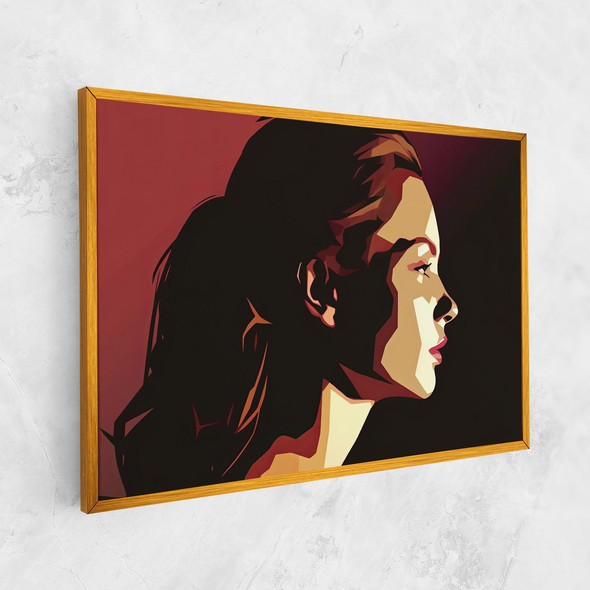Cream Red Pop Art mockup 1