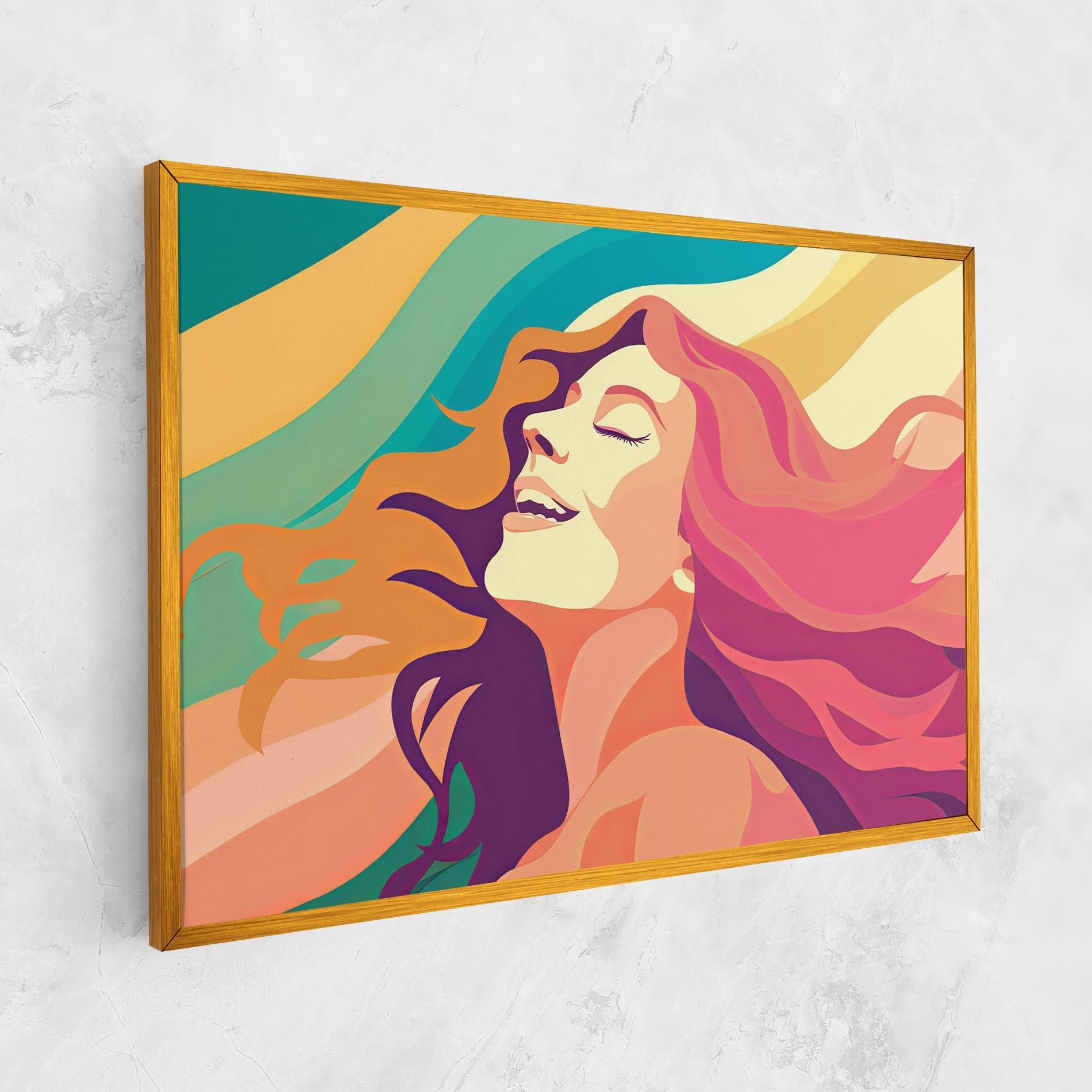 Leinwandbild Pink Pop Hair mockup 1