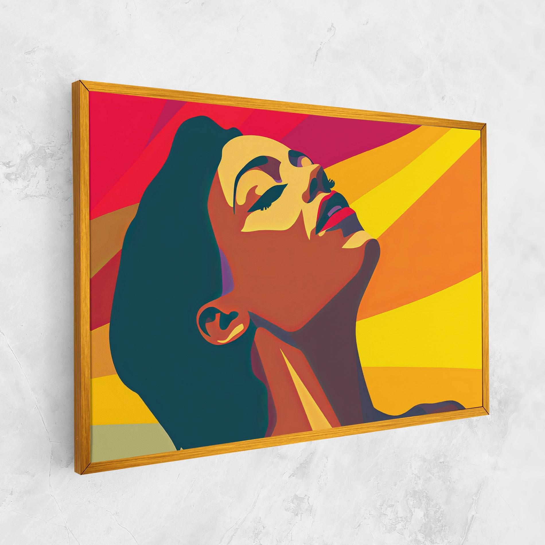 Leinwandbild Pop Female Color mockup 1