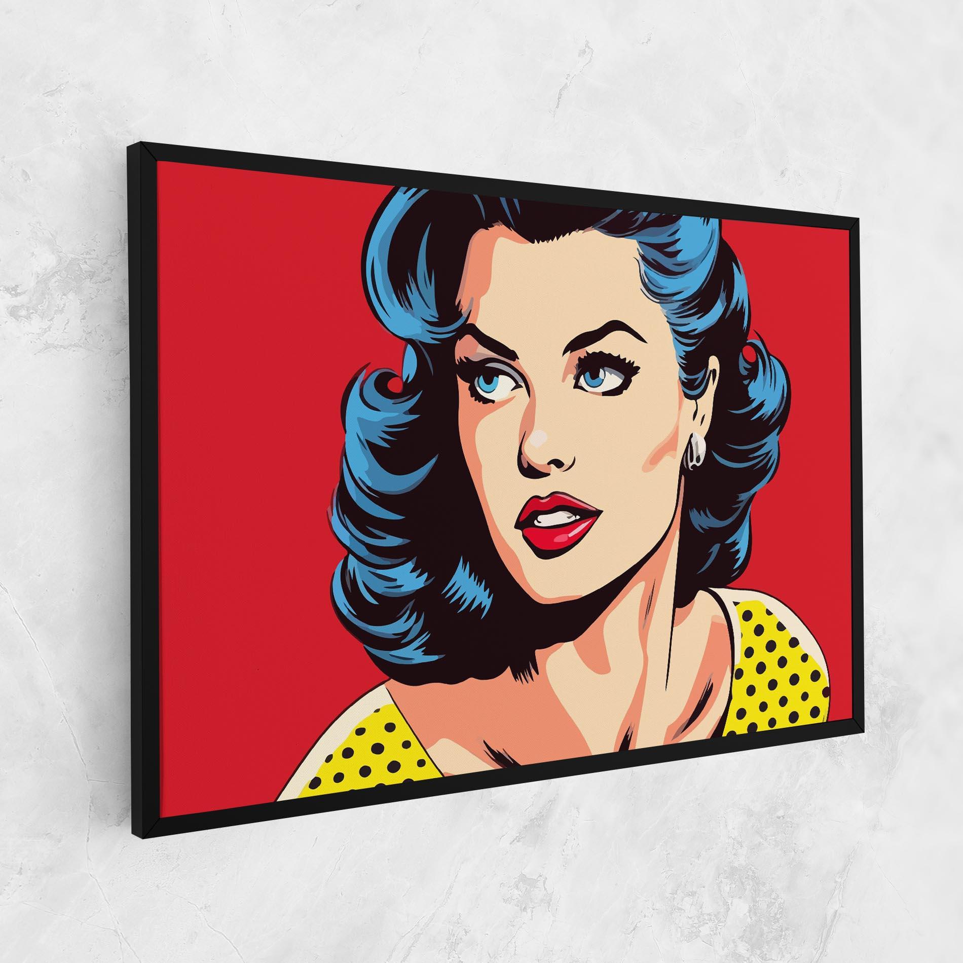 Leinwandbild Blue Pop Eyes mockup 1