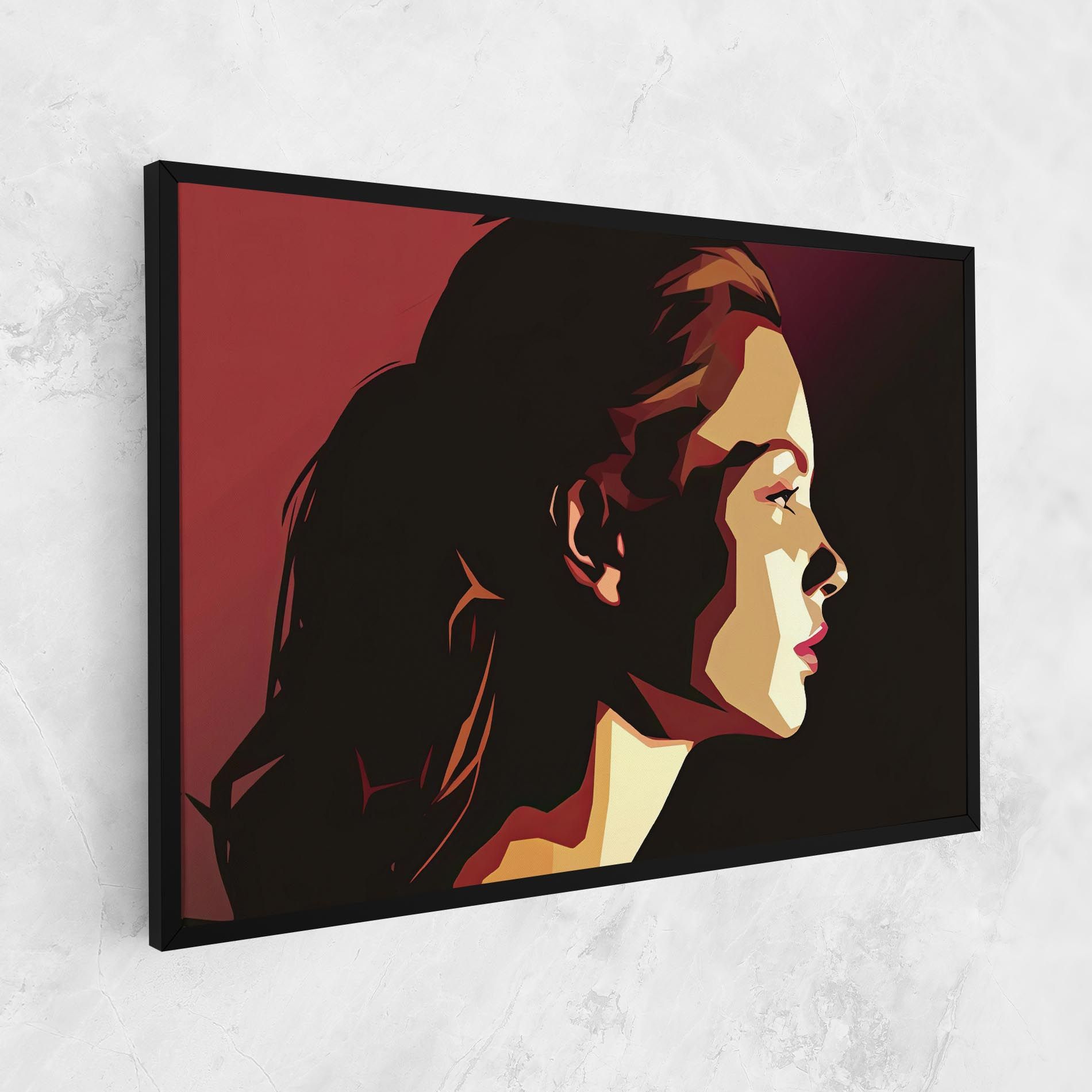 Cream Red Pop Art mockup 1