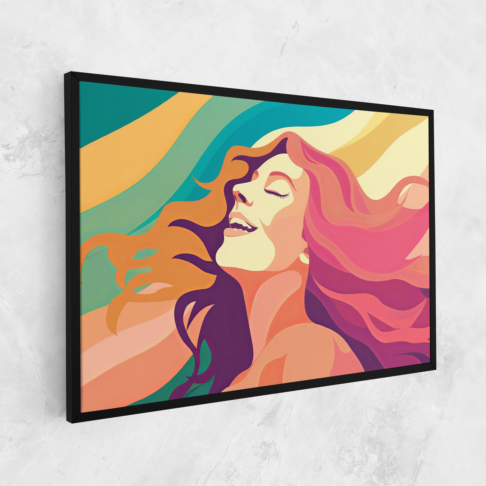 Leinwandbild Pink Pop Hair mockup 1