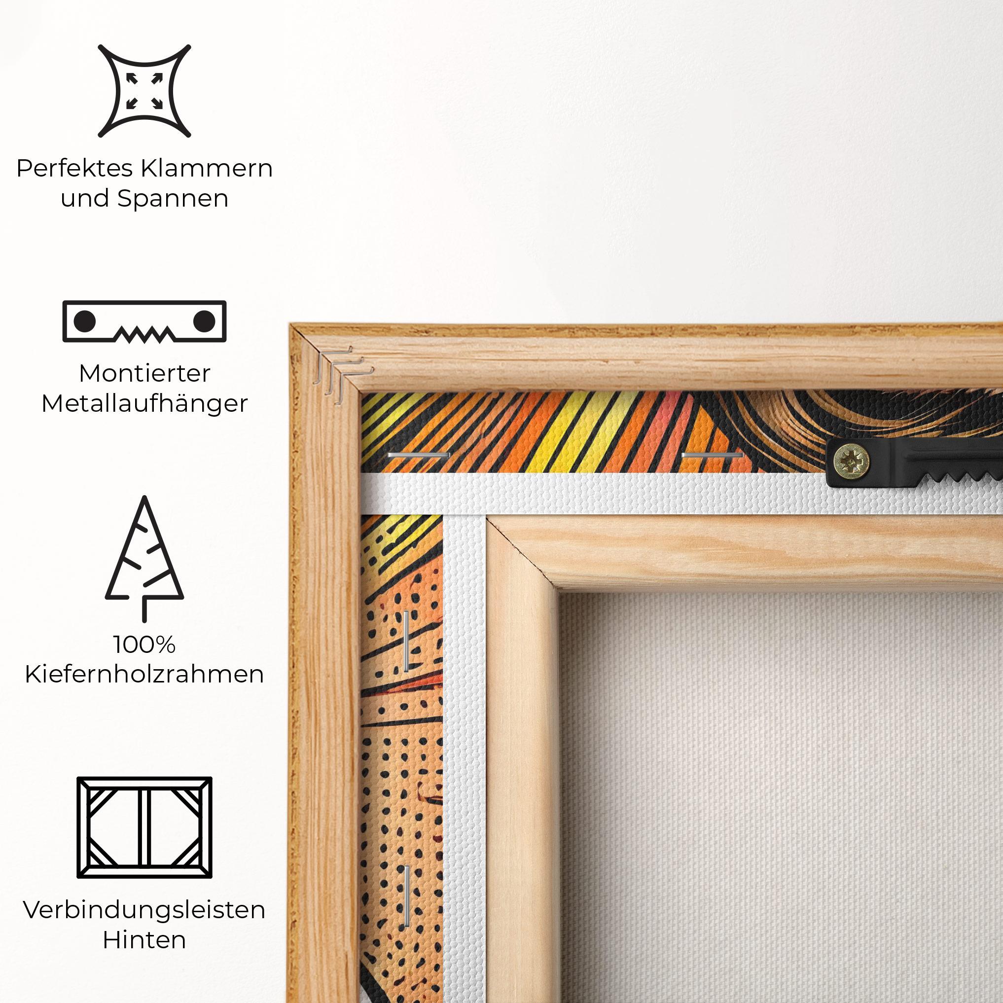 Leinwandbild Blue Eye Pop Art mockup 5