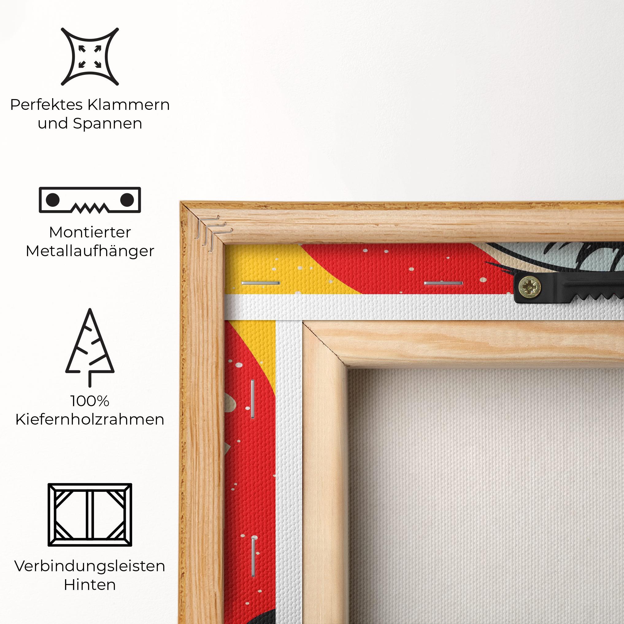 Leinwandbild Blue Pop Eye mockup 5