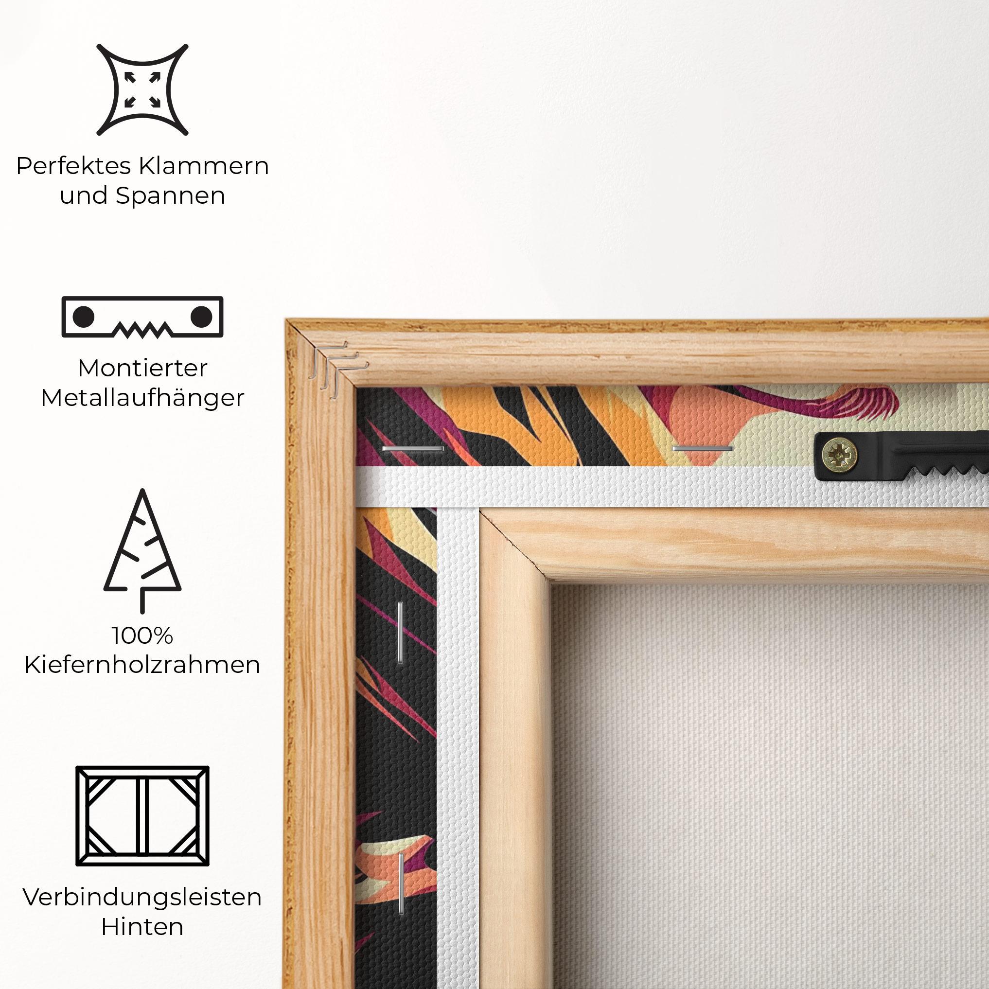 Leinwandbild Cream Pop Art mockup 5