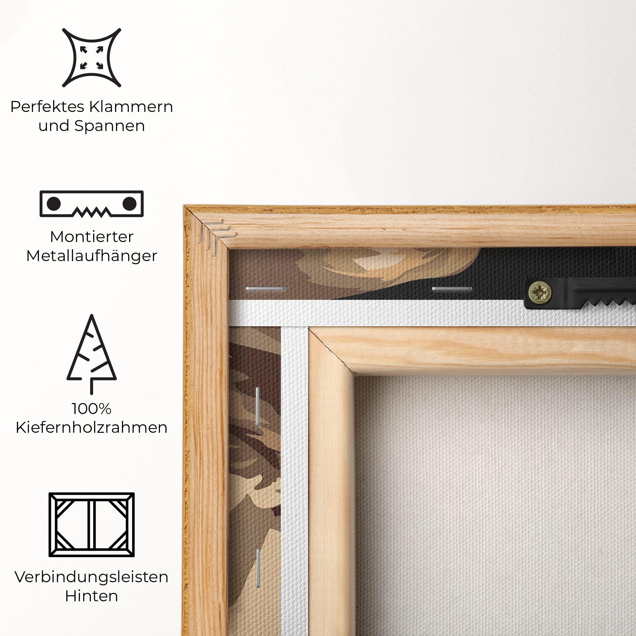 Leinwandbild Orange Pop Girl mockup 5