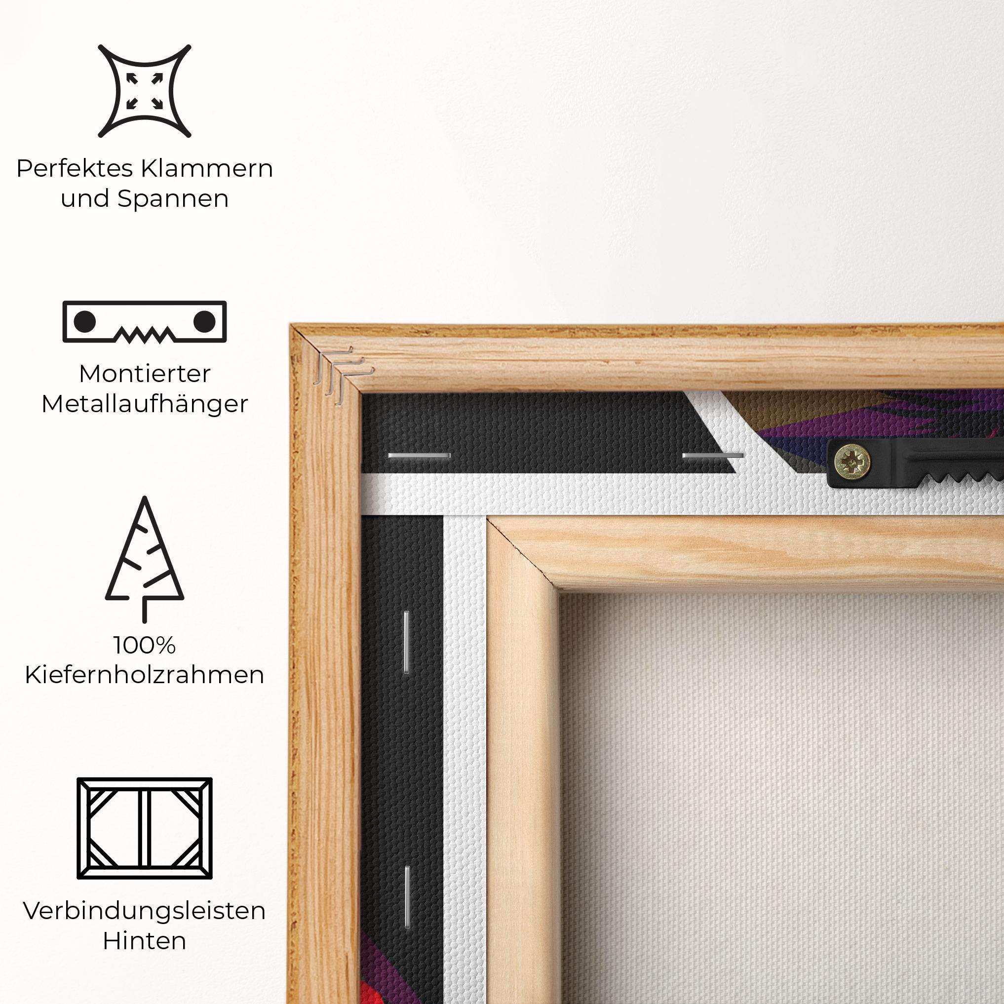 Leinwandbild Orange Pop Light mockup 5