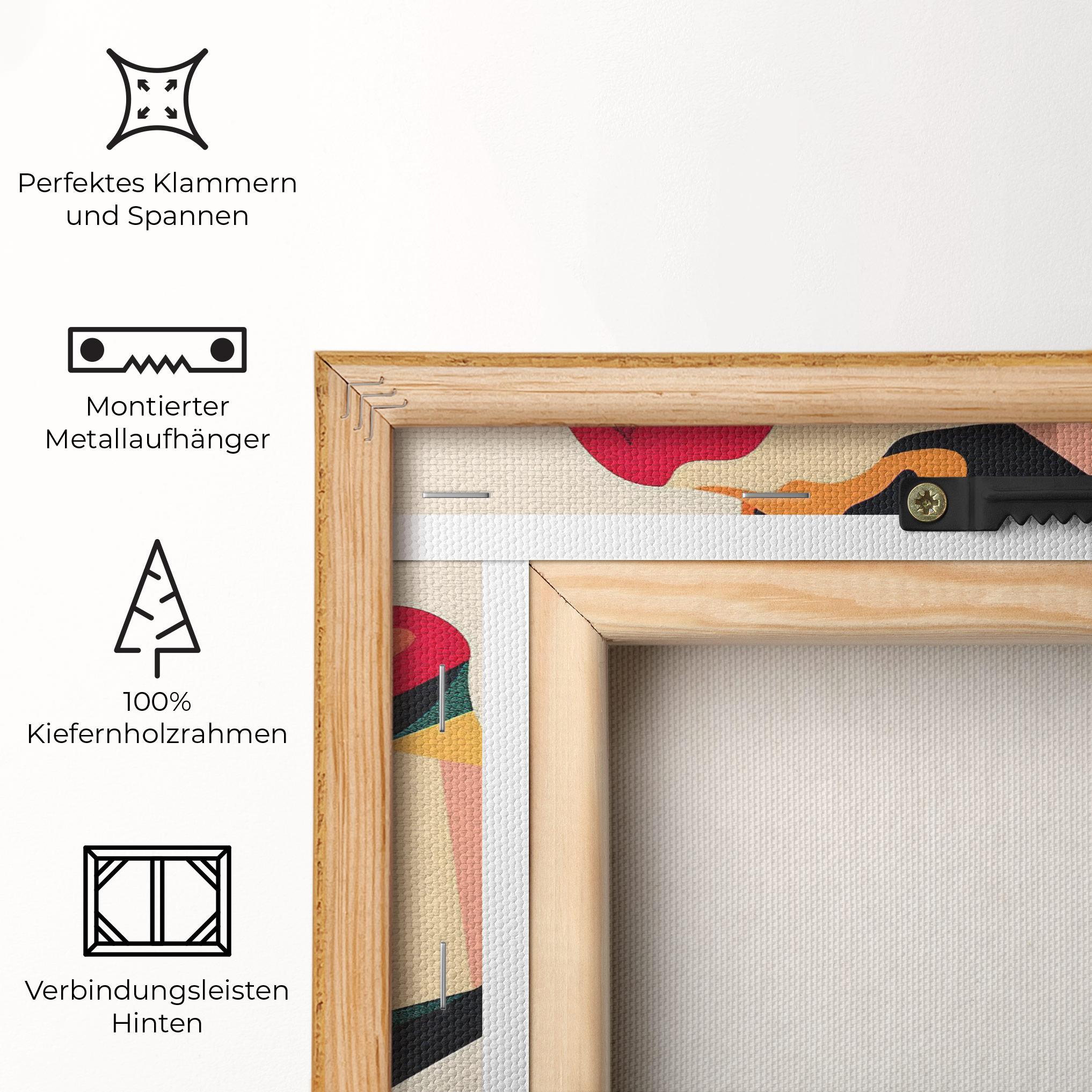 Leinwandbild Pop Art Lips mockup 5