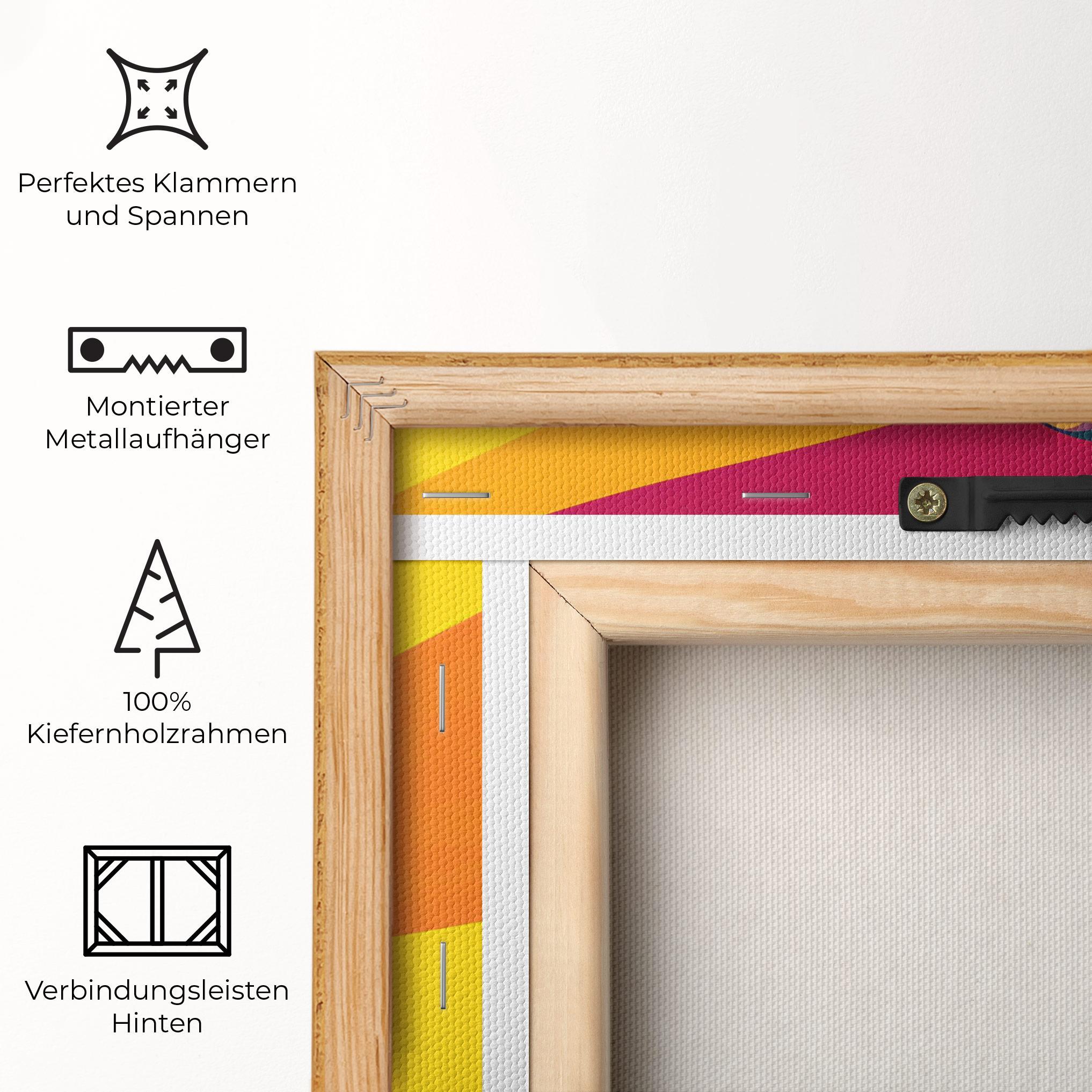 Leinwandbild Pop Female Color mockup 5