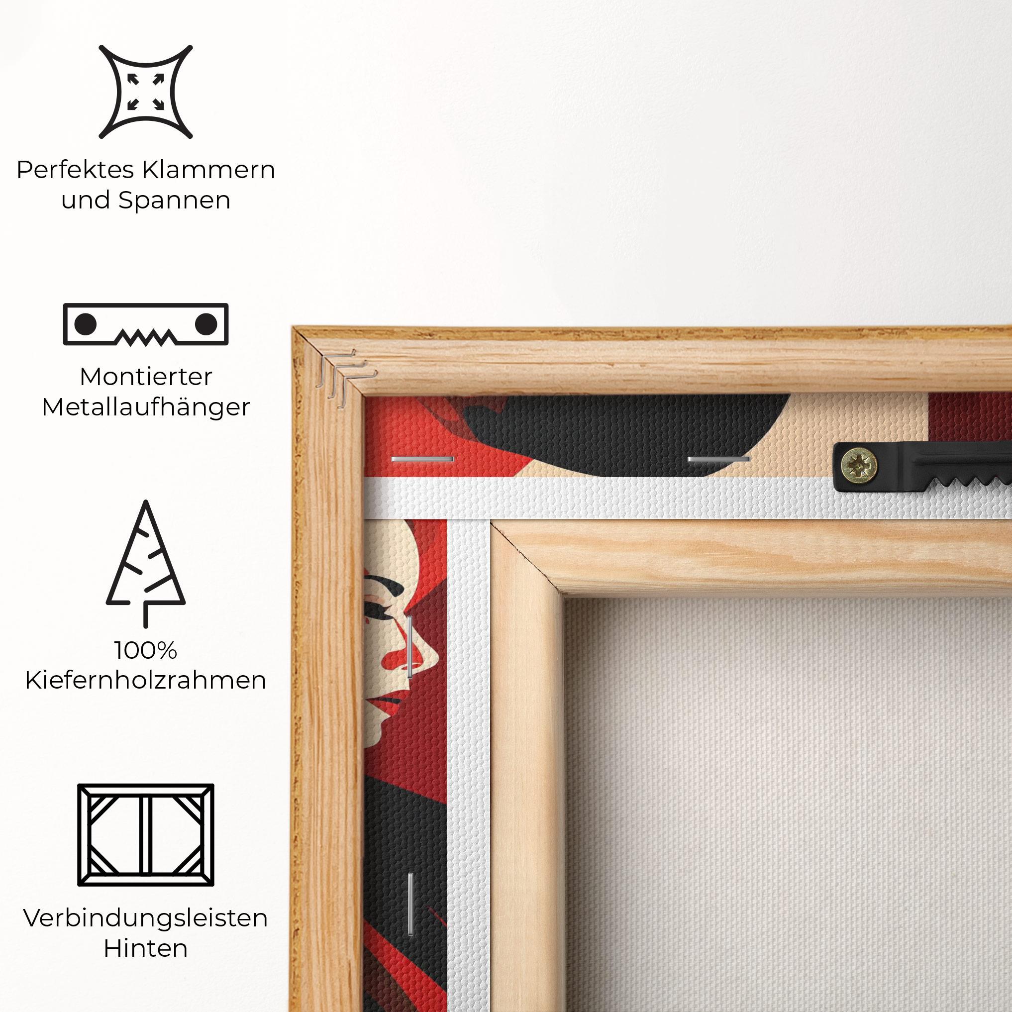 Leinwandbild Pop Outfit Lady mockup 5