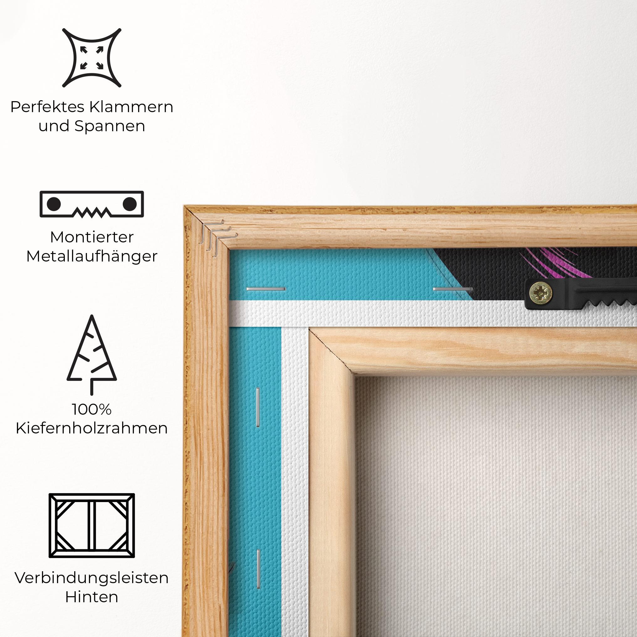 Leinwandbild Pop Purple Woman mockup 5