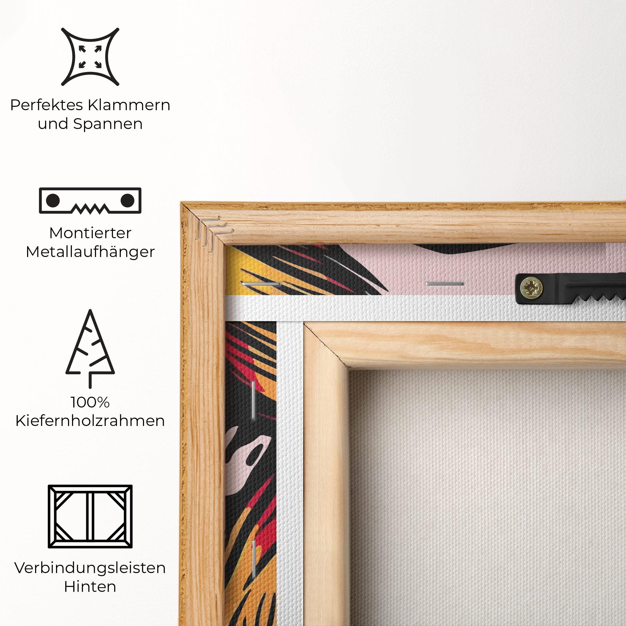 Leinwandbild Pop Woman Art mockup 5