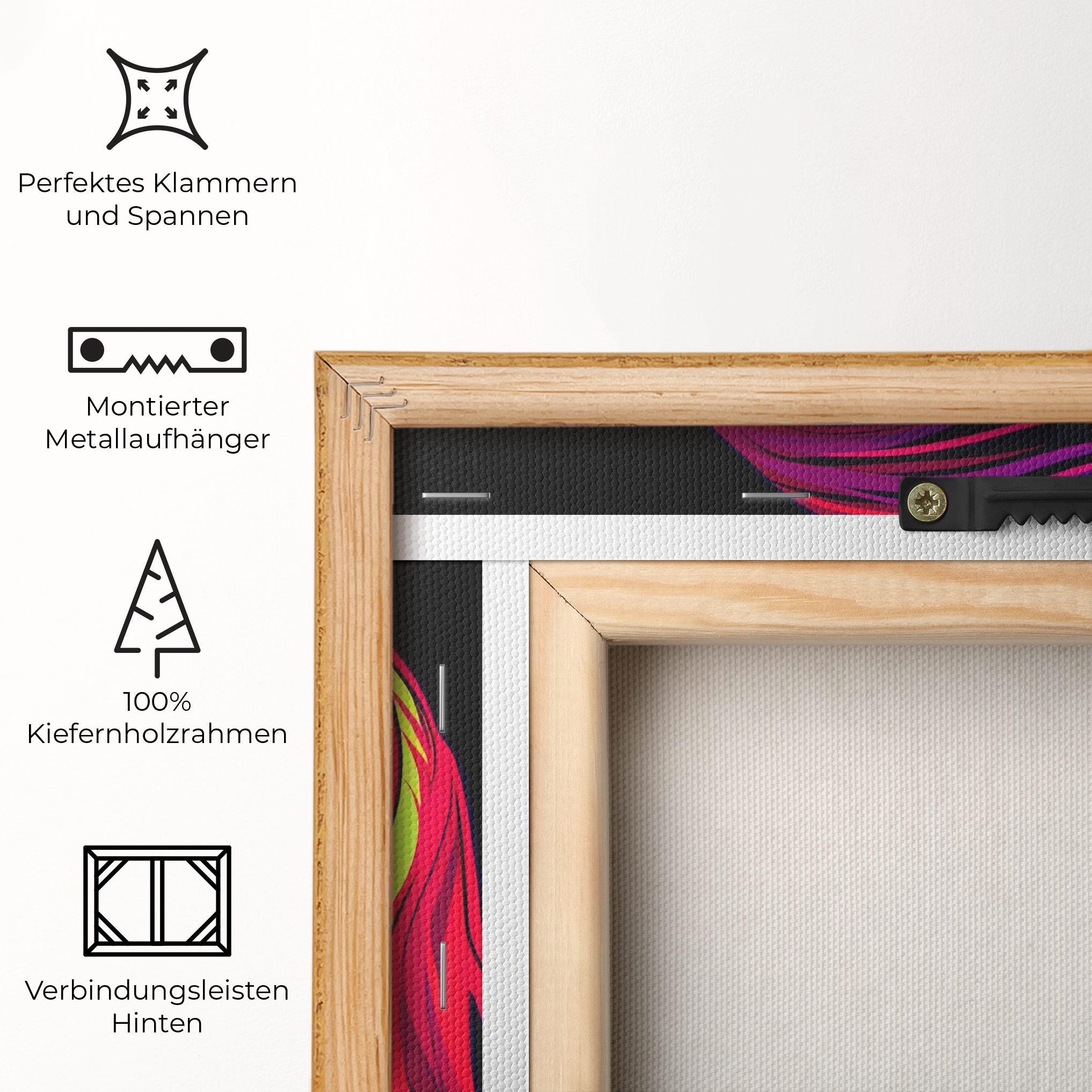 Leinwandbild Purple Pop Hair mockup 5