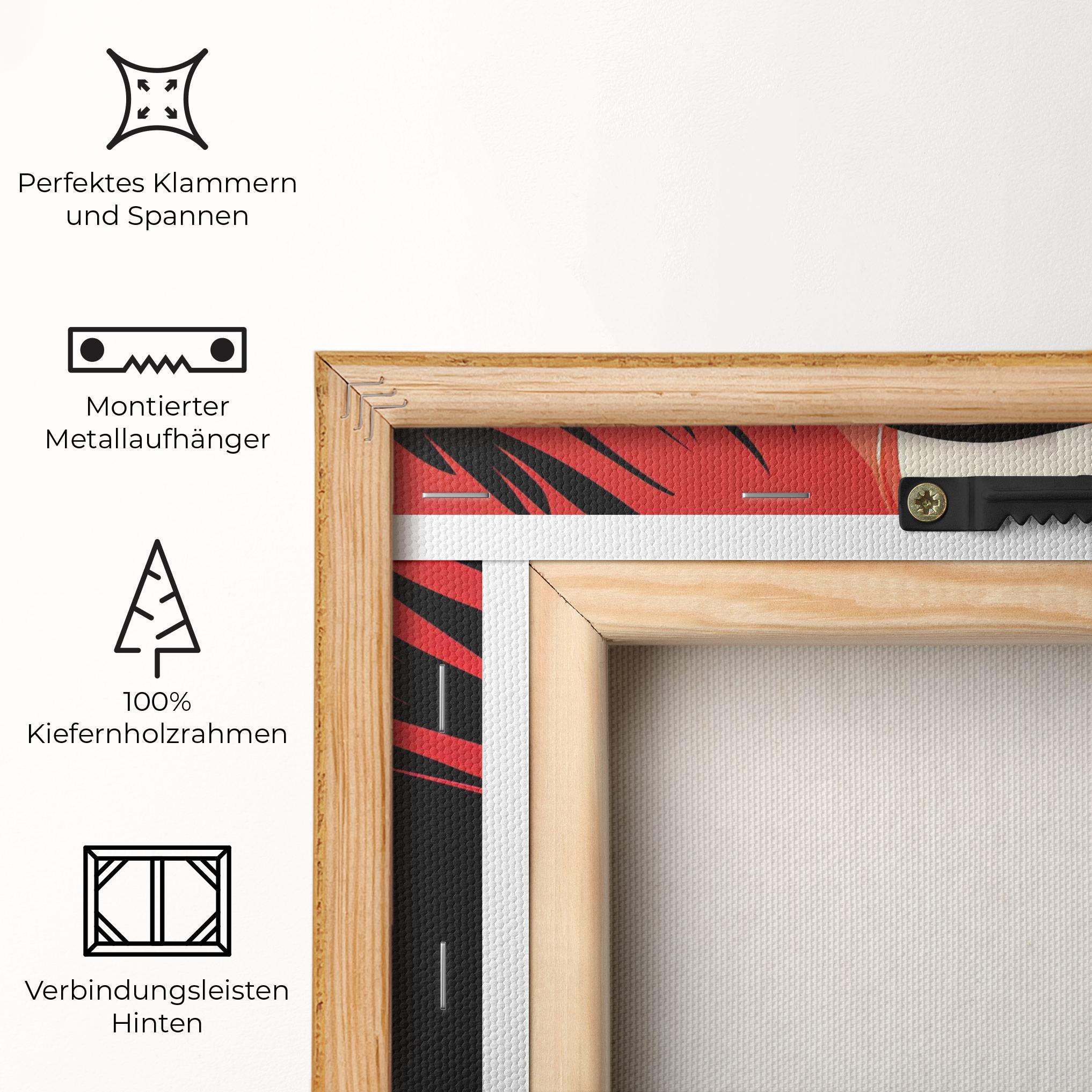 Leinwandbild Red Hair Pop Art mockup 5