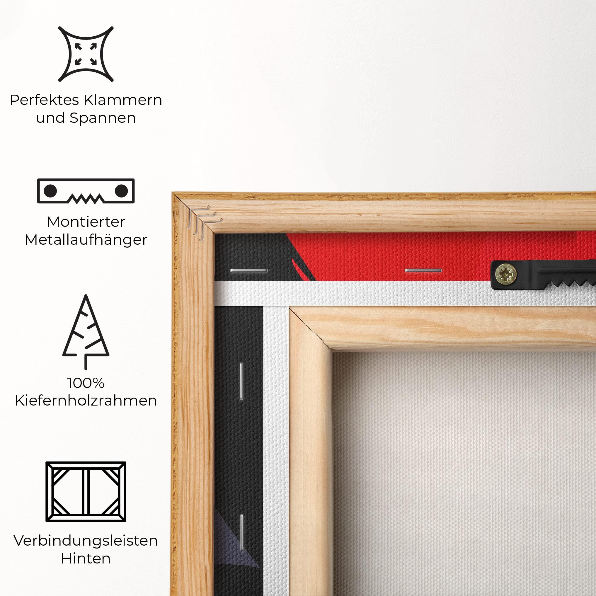 Leinwandbild Red Pop Hair mockup 5