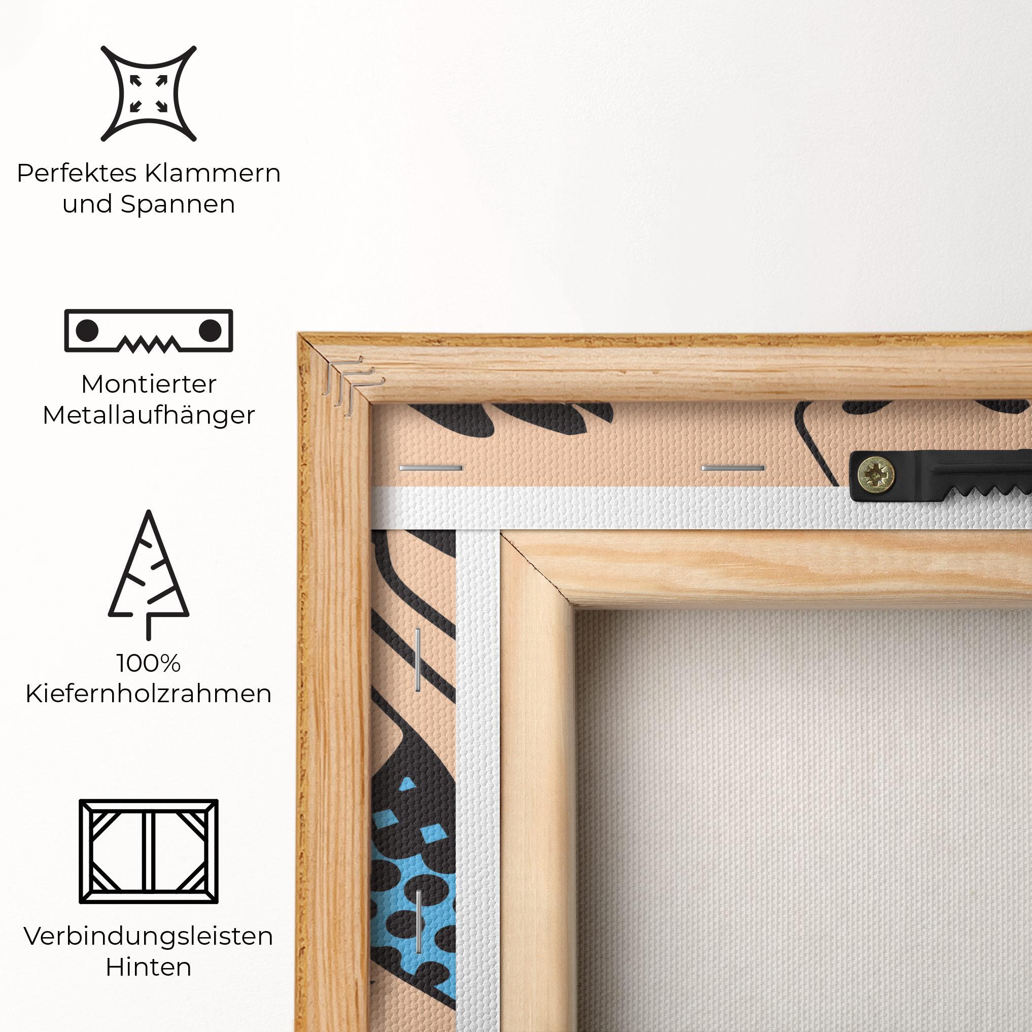 Leinwandbild Speaking Pop Art mockup 5