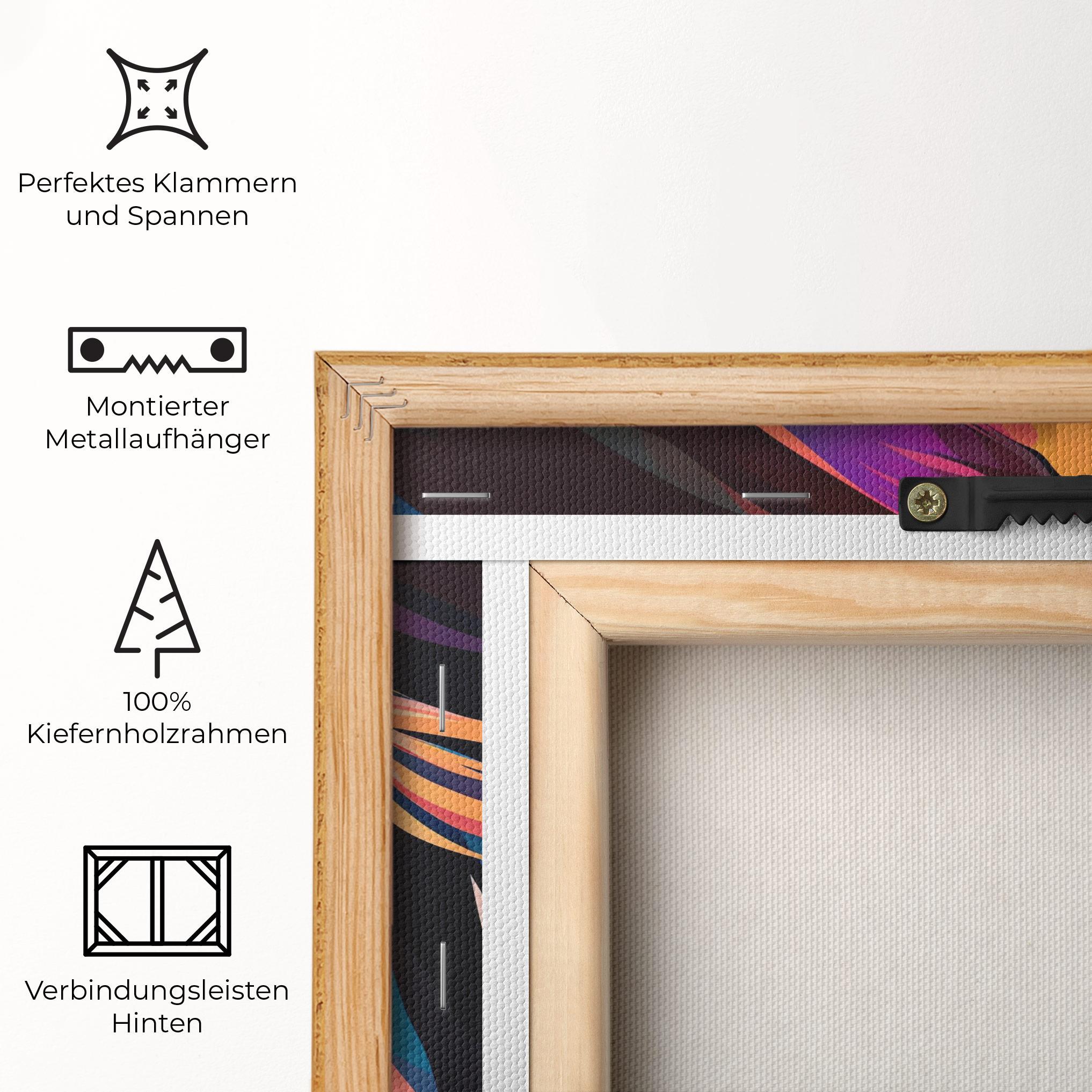 Leinwandbild Worm Pop Light mockup 5