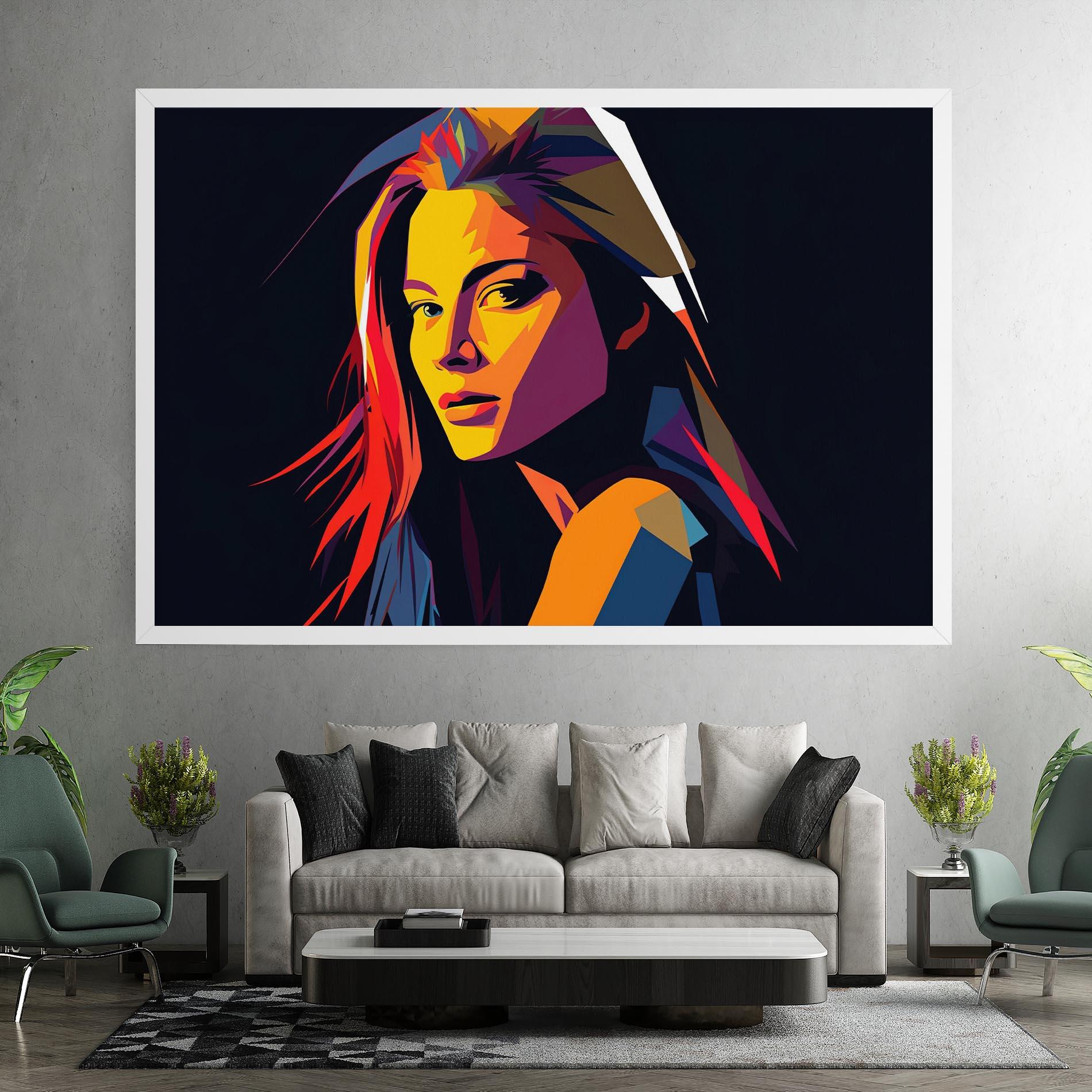 Leinwandbild Orange Pop Light mockup 7