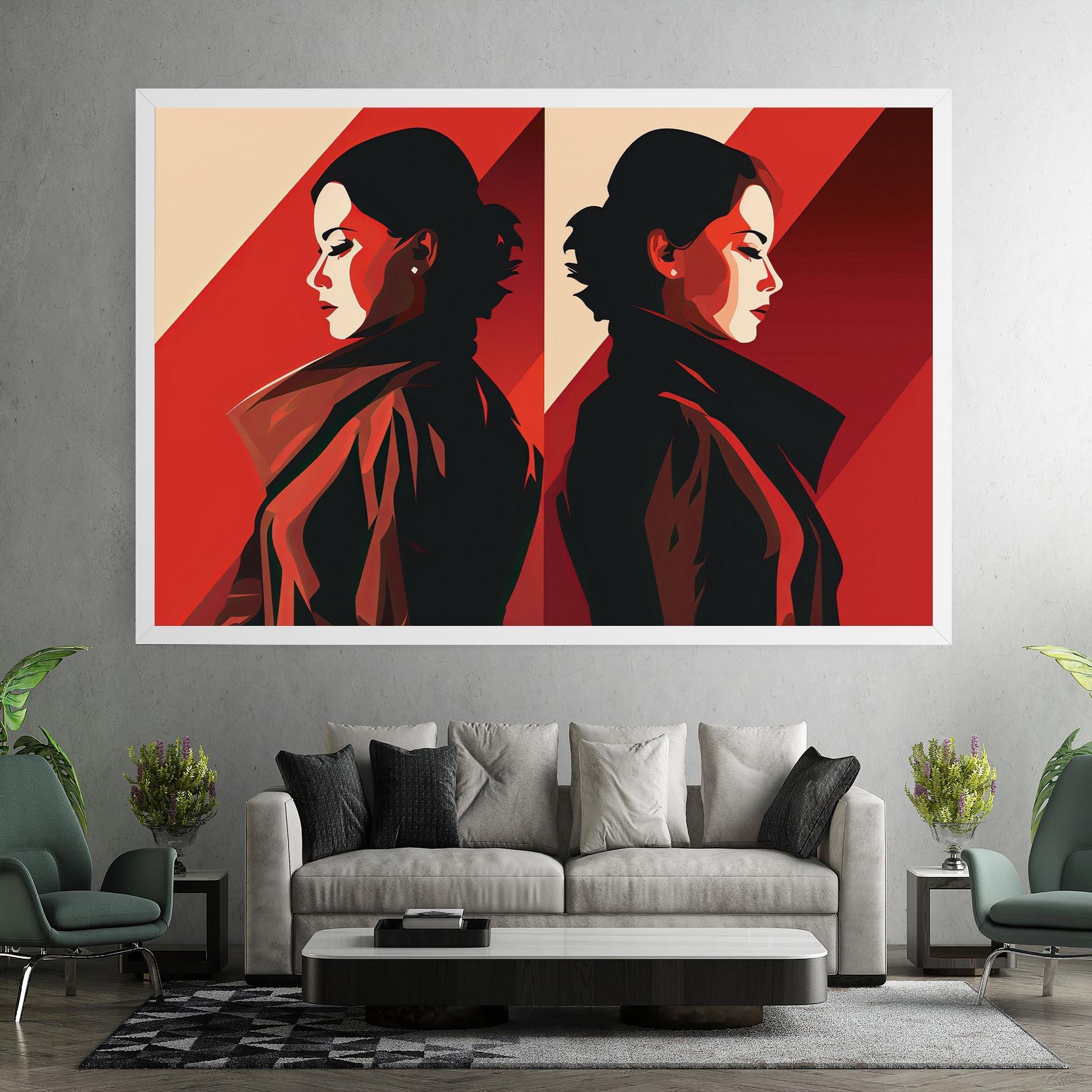 Leinwandbild Pop Outfit Lady mockup 7