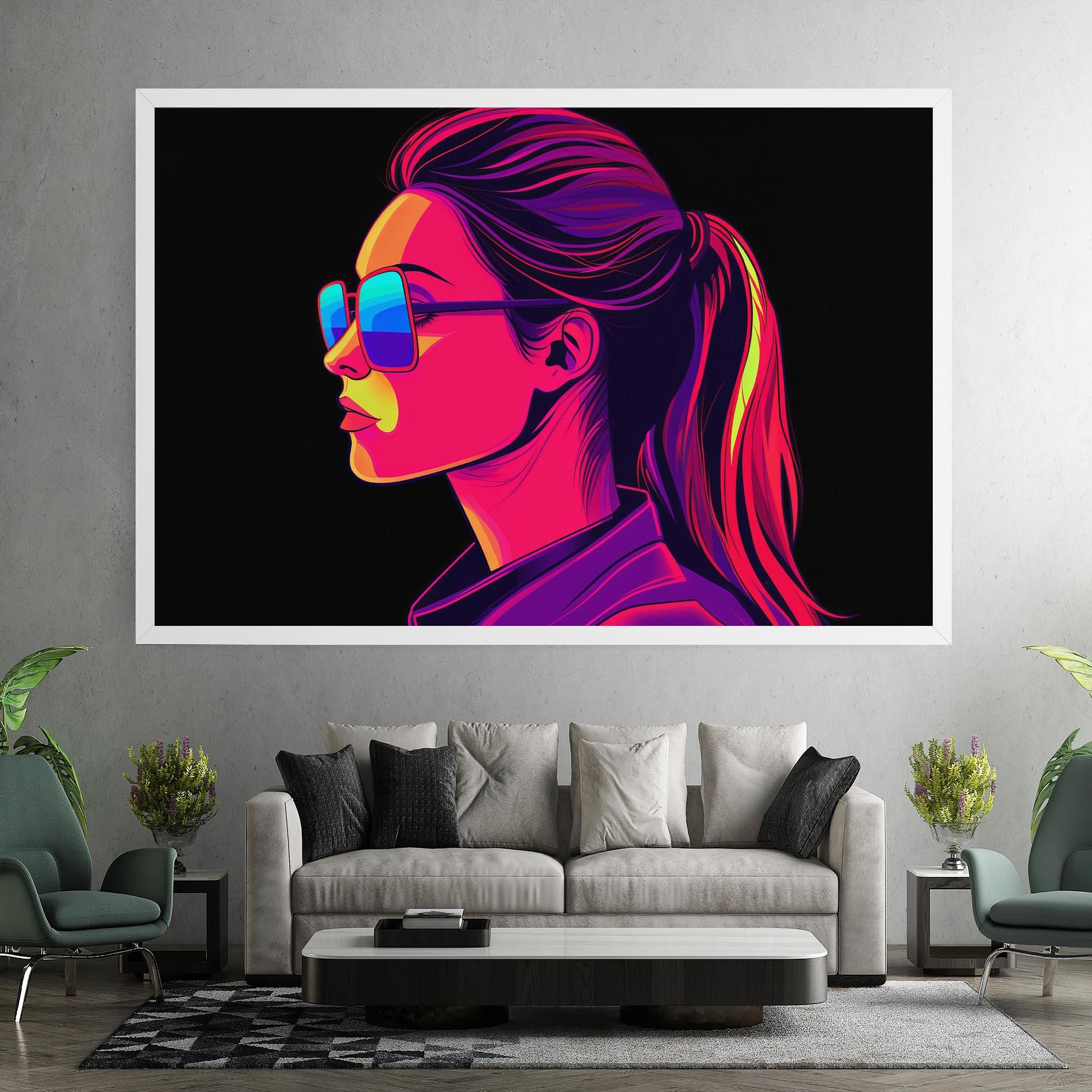 Leinwandbild Purple Pop Hair mockup 7