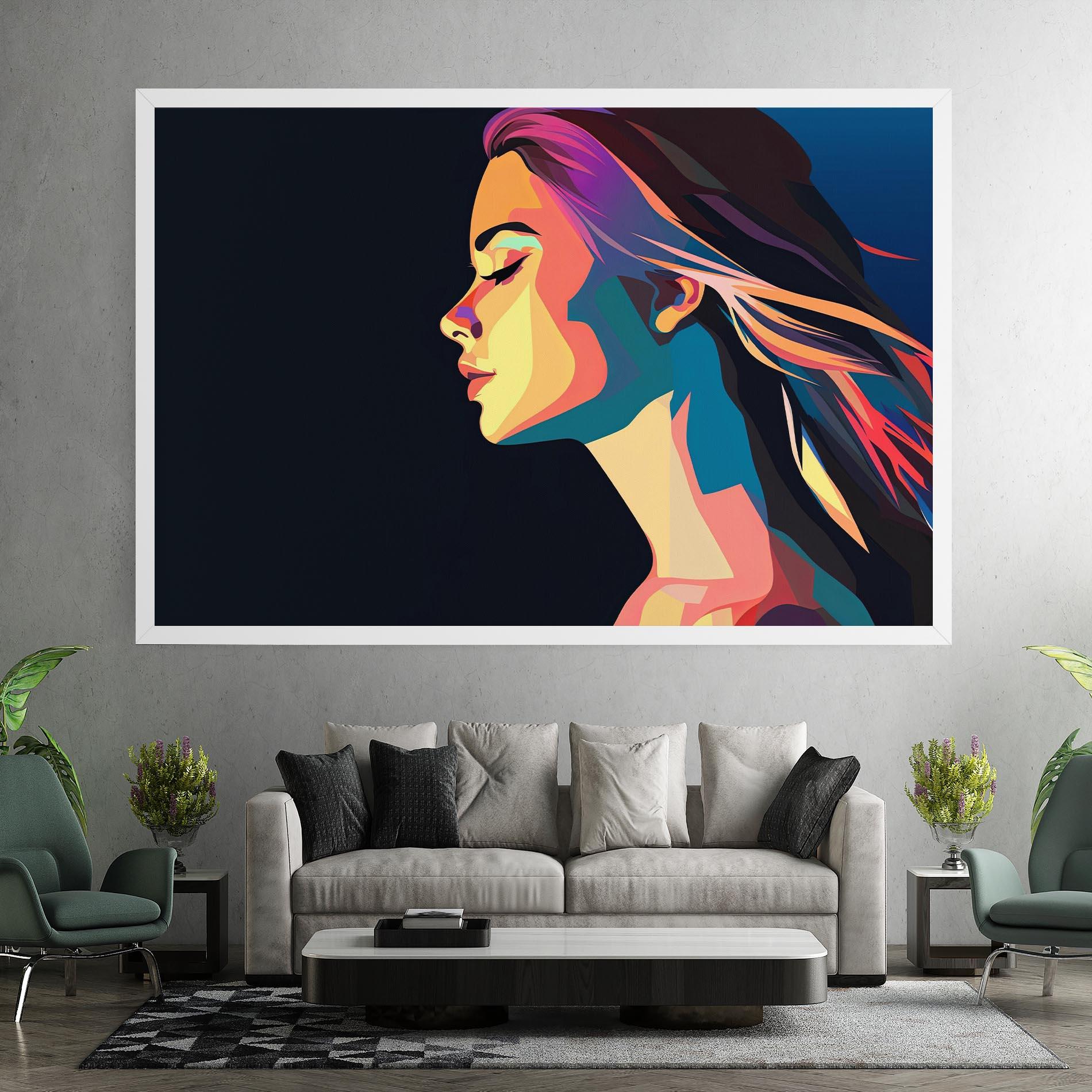 Leinwandbild Worm Pop Light mockup 7