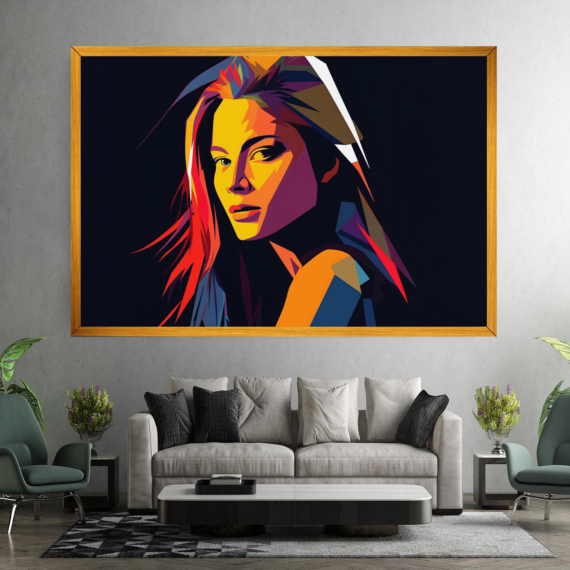 Leinwandbild Orange Pop Light mockup 7