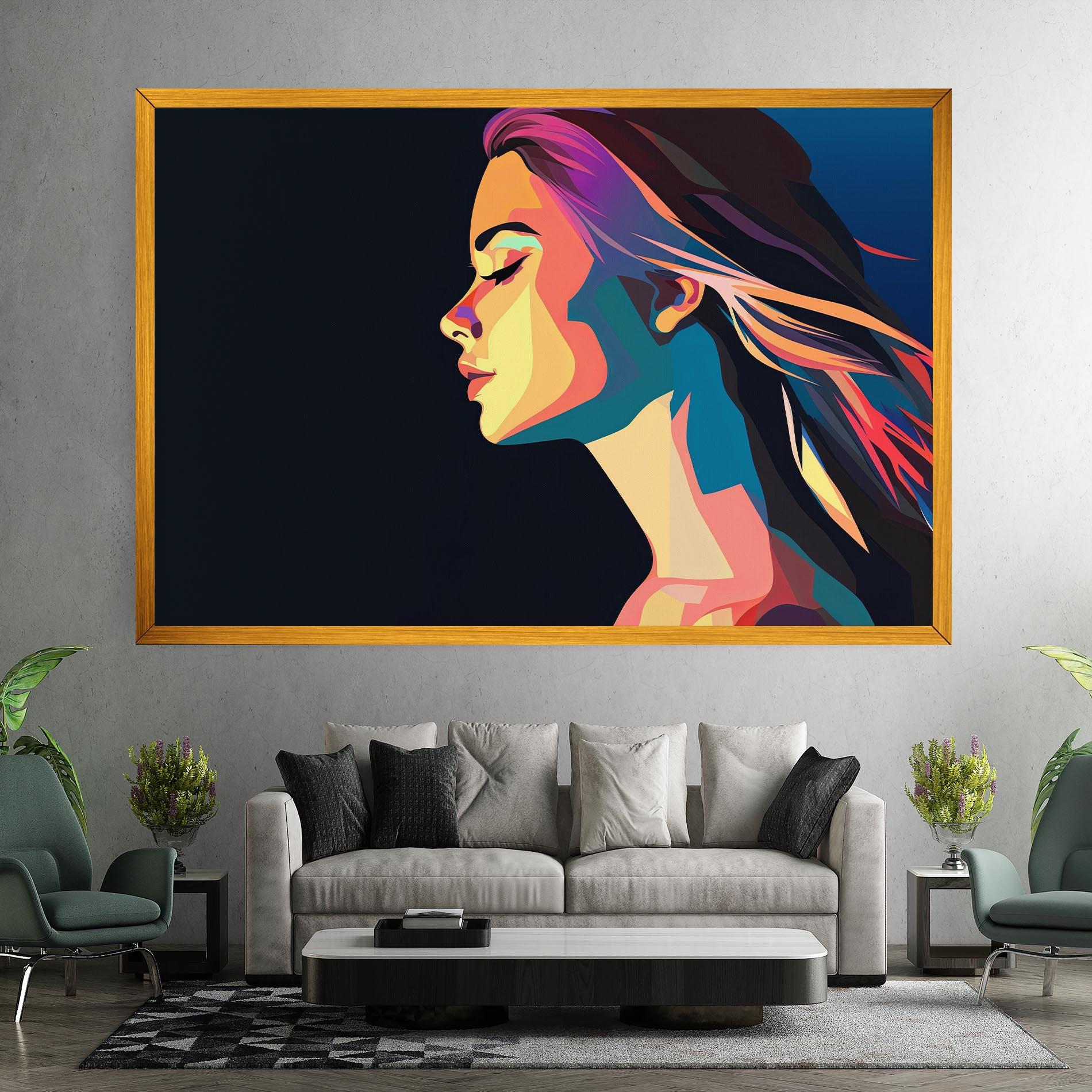 Leinwandbild Worm Pop Light mockup 7