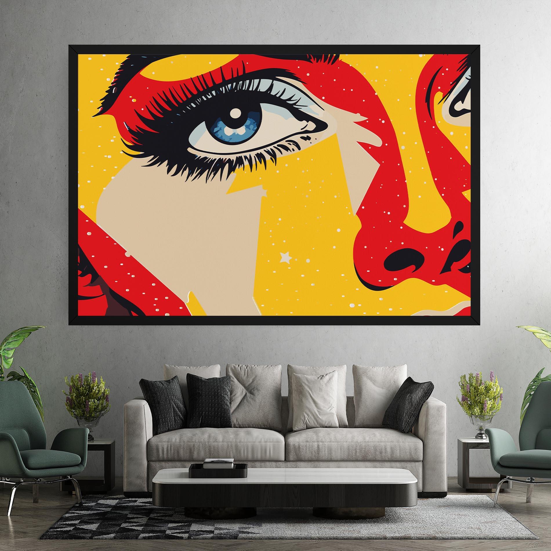 Leinwandbild Blue Pop Eye mockup 7