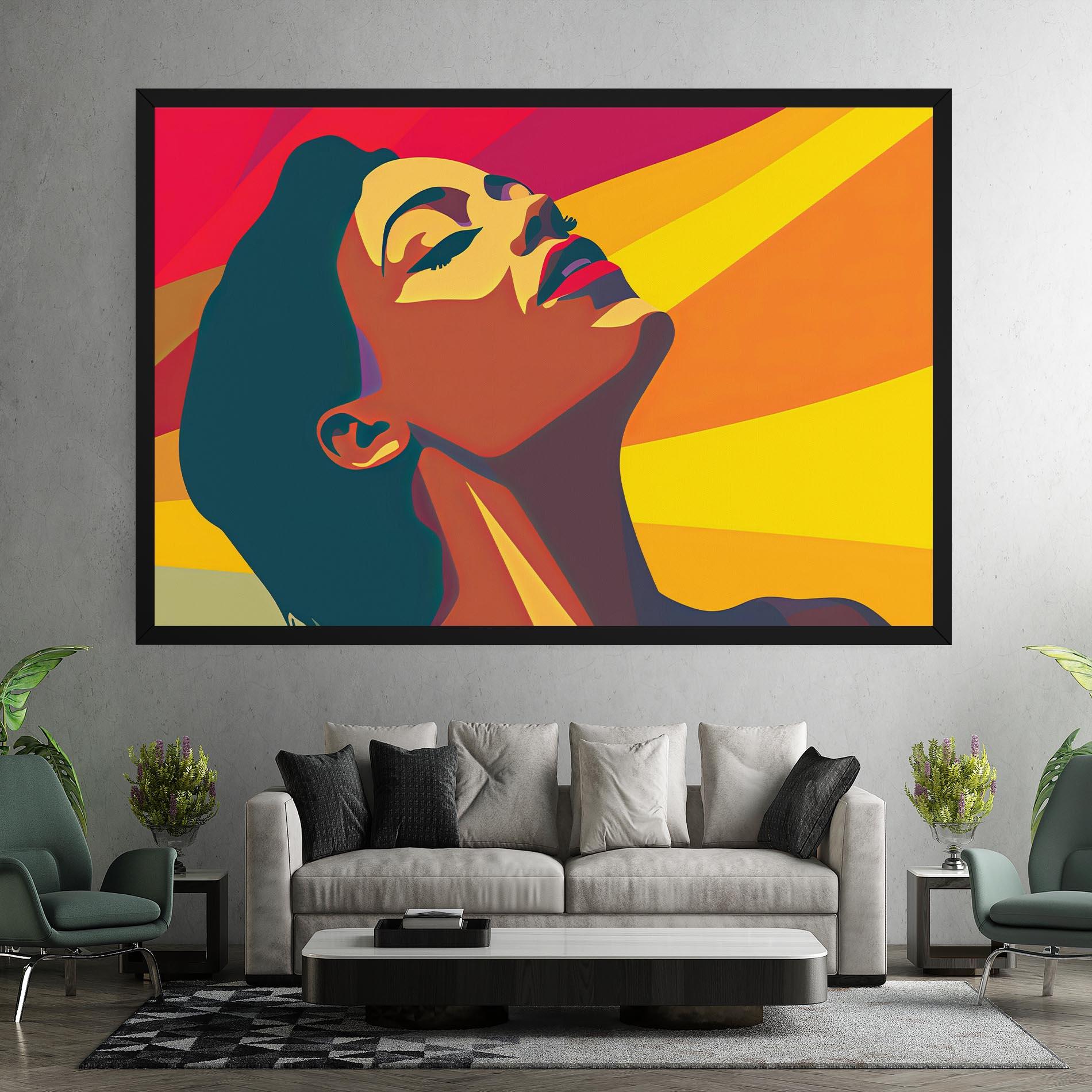 Leinwandbild Pop Female Color mockup 7