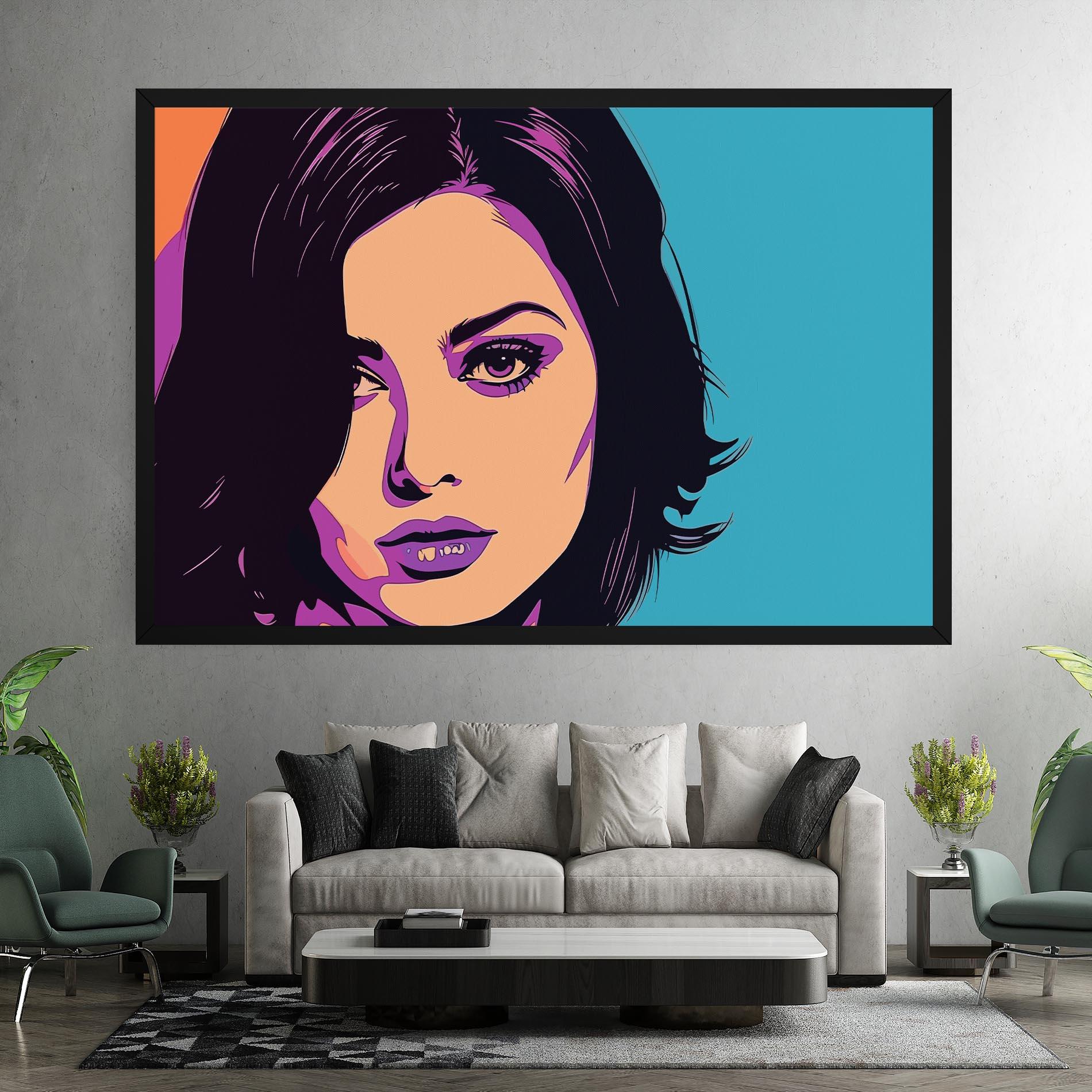 Leinwandbild Pop Purple Woman mockup 7