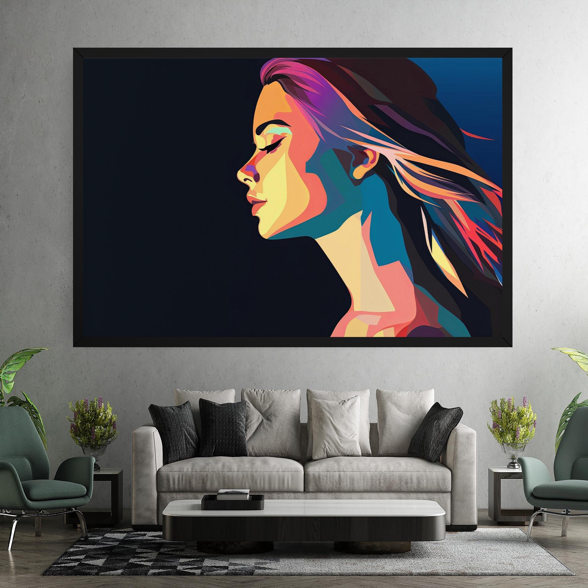 Leinwandbild Worm Pop Light mockup 7