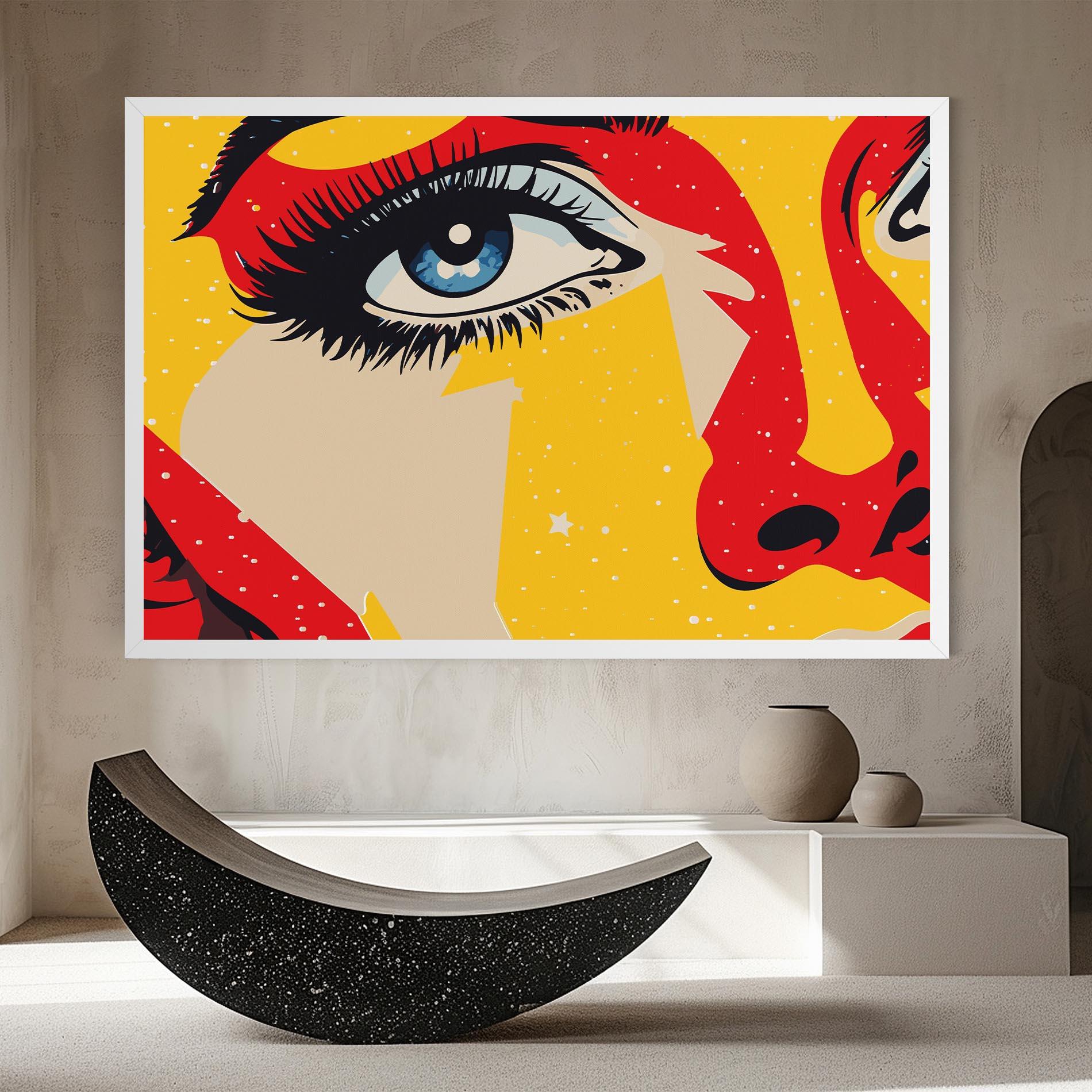 Leinwandbild Blue Pop Eye mockup 8