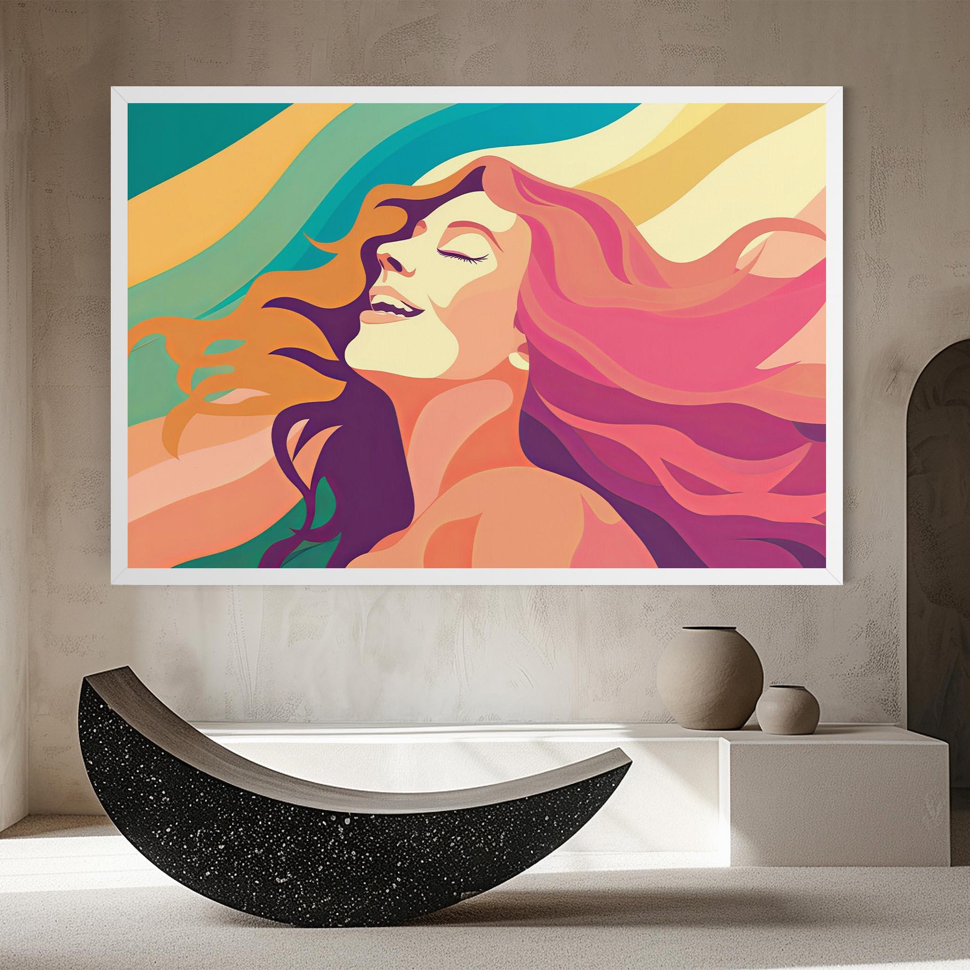 Leinwandbild Pink Pop Hair mockup 8