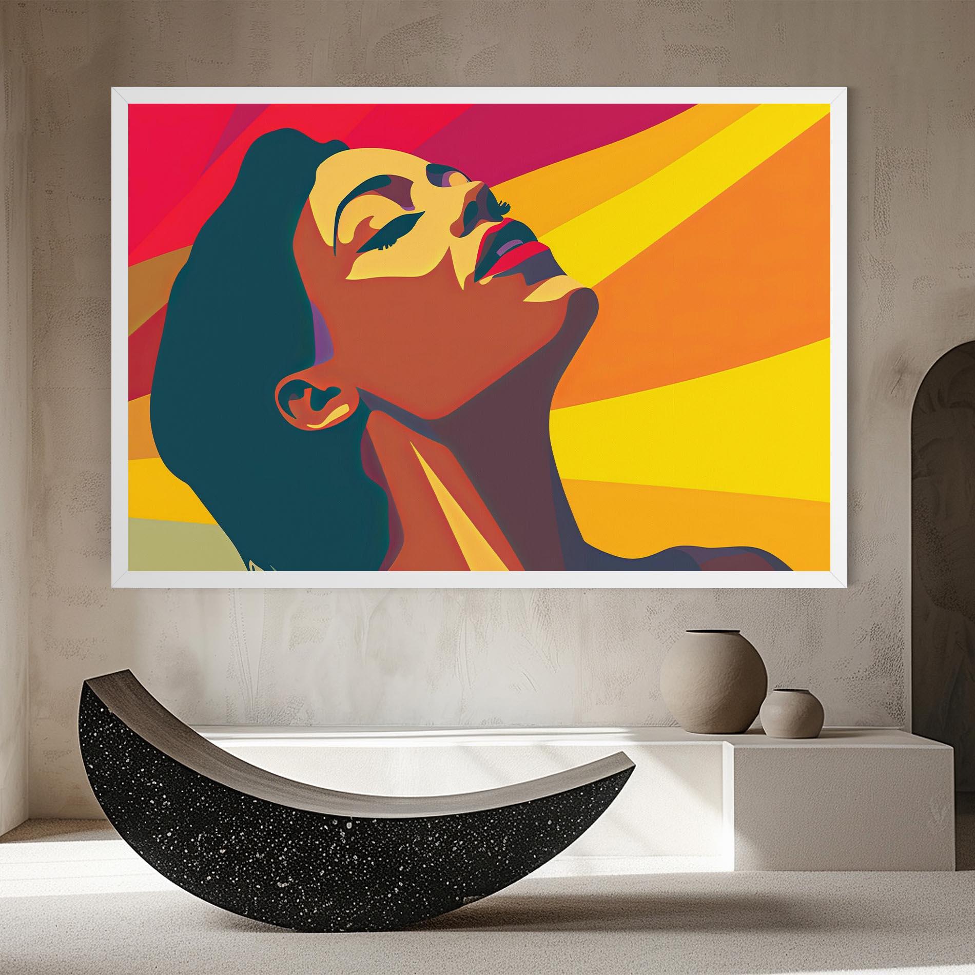 Leinwandbild Pop Female Color mockup 8