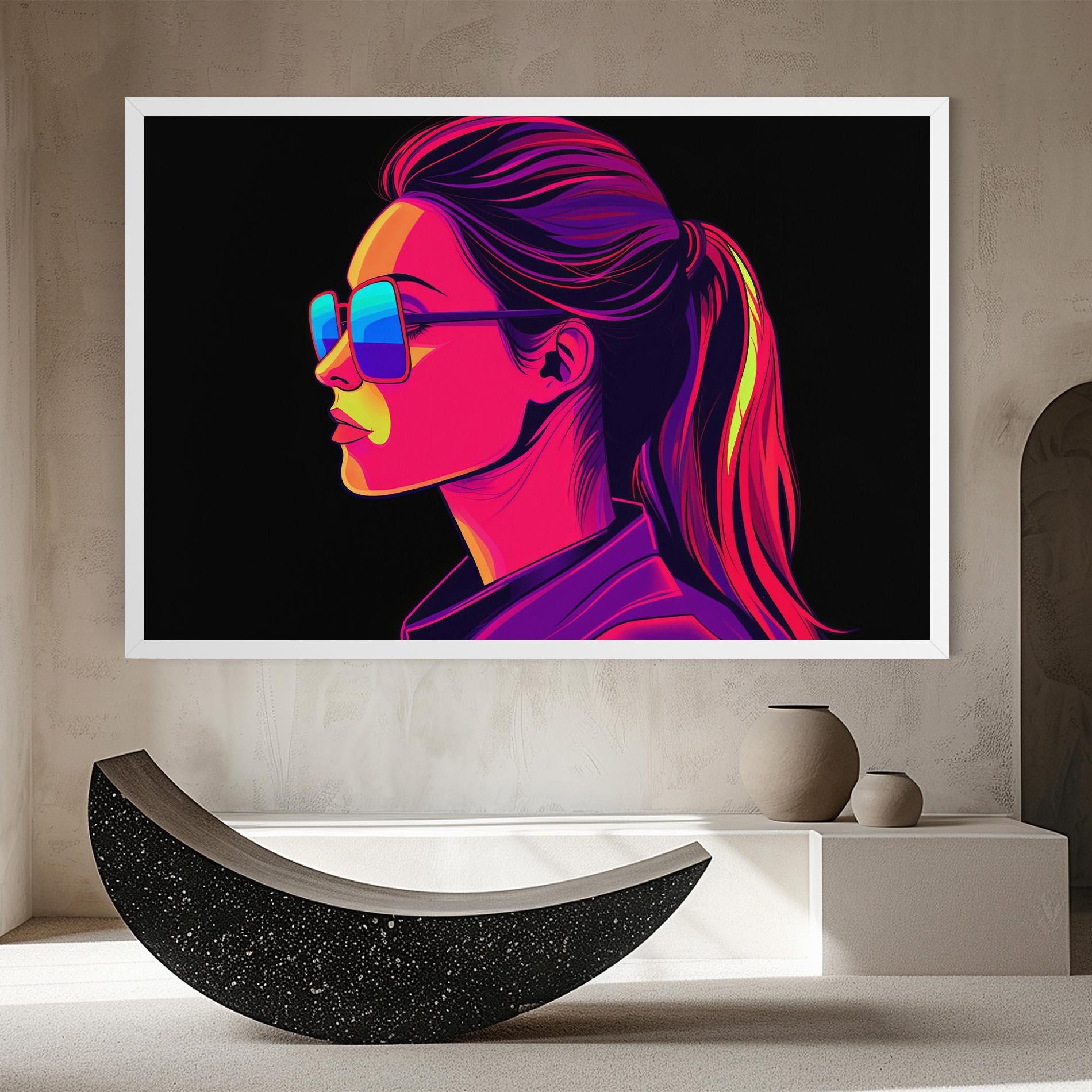 Leinwandbild Purple Pop Hair mockup 8