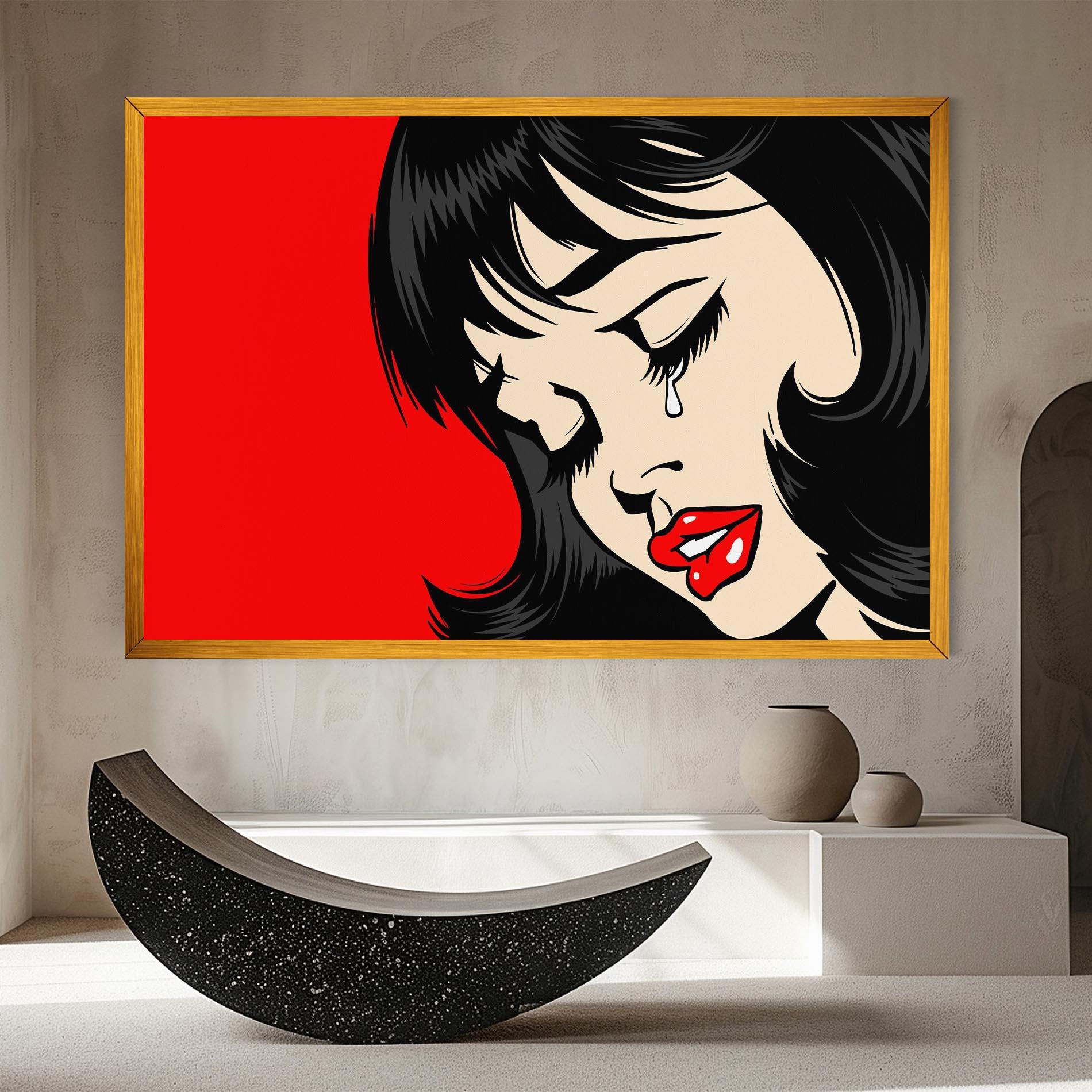 Leinwandbild Pop Crying mockup 8