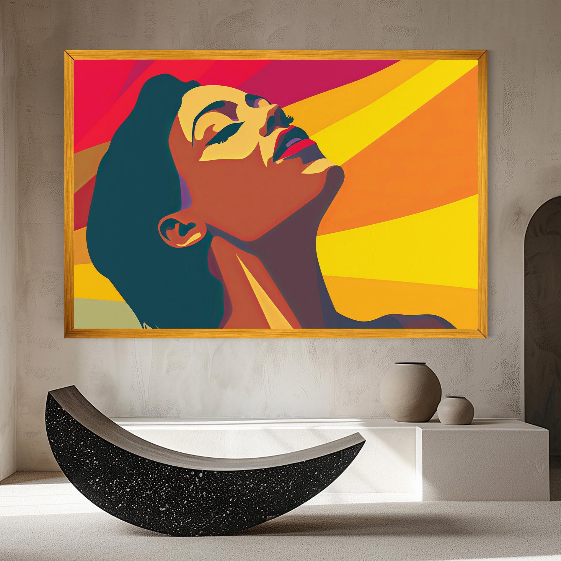 Leinwandbild Pop Female Color mockup 8