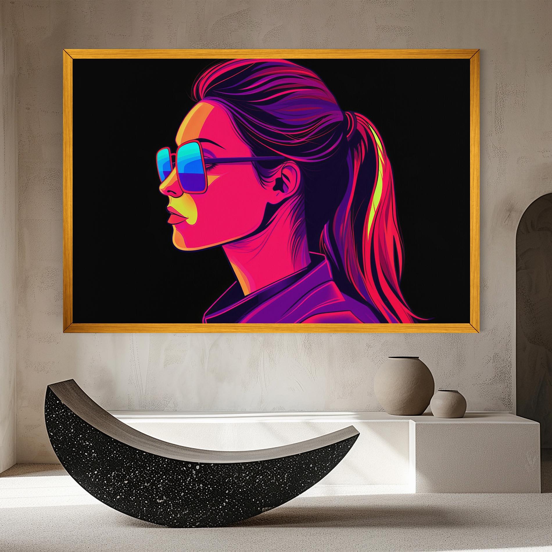 Leinwandbild Purple Pop Hair mockup 8