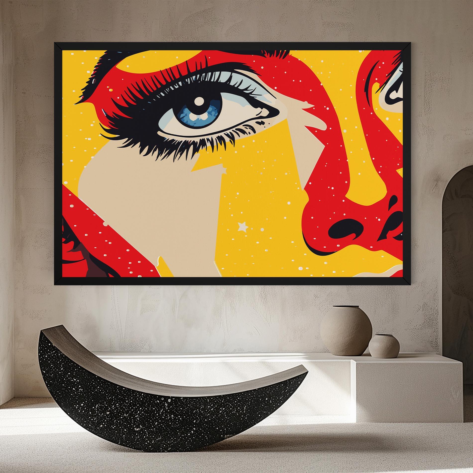 Leinwandbild Blue Pop Eye mockup 8