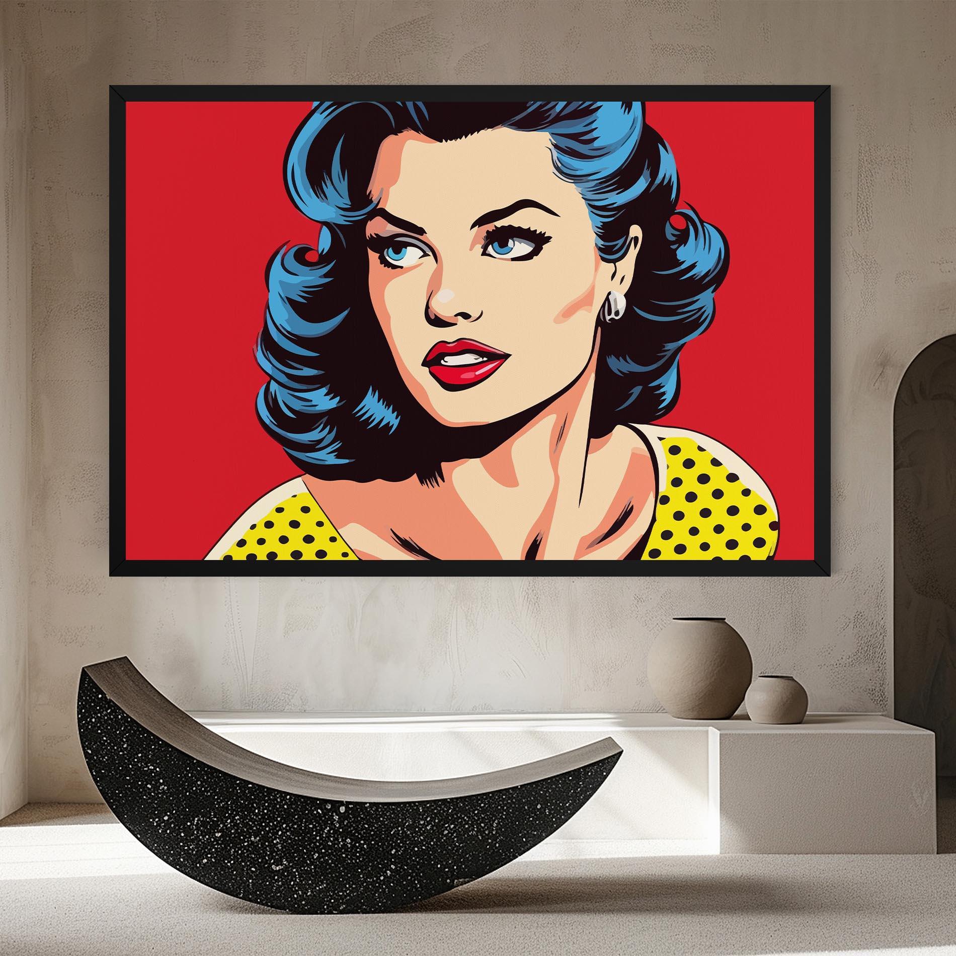 Leinwandbild Blue Pop Eyes mockup 8