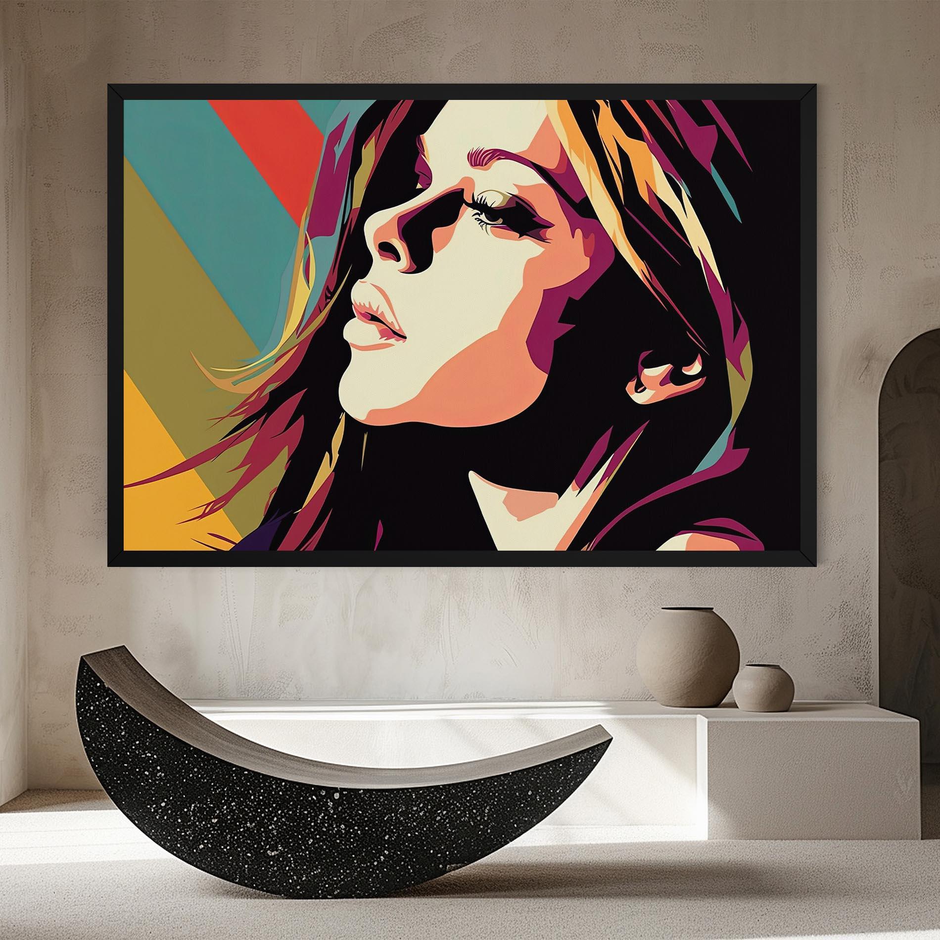 Leinwandbild Cream Pop Art mockup 8