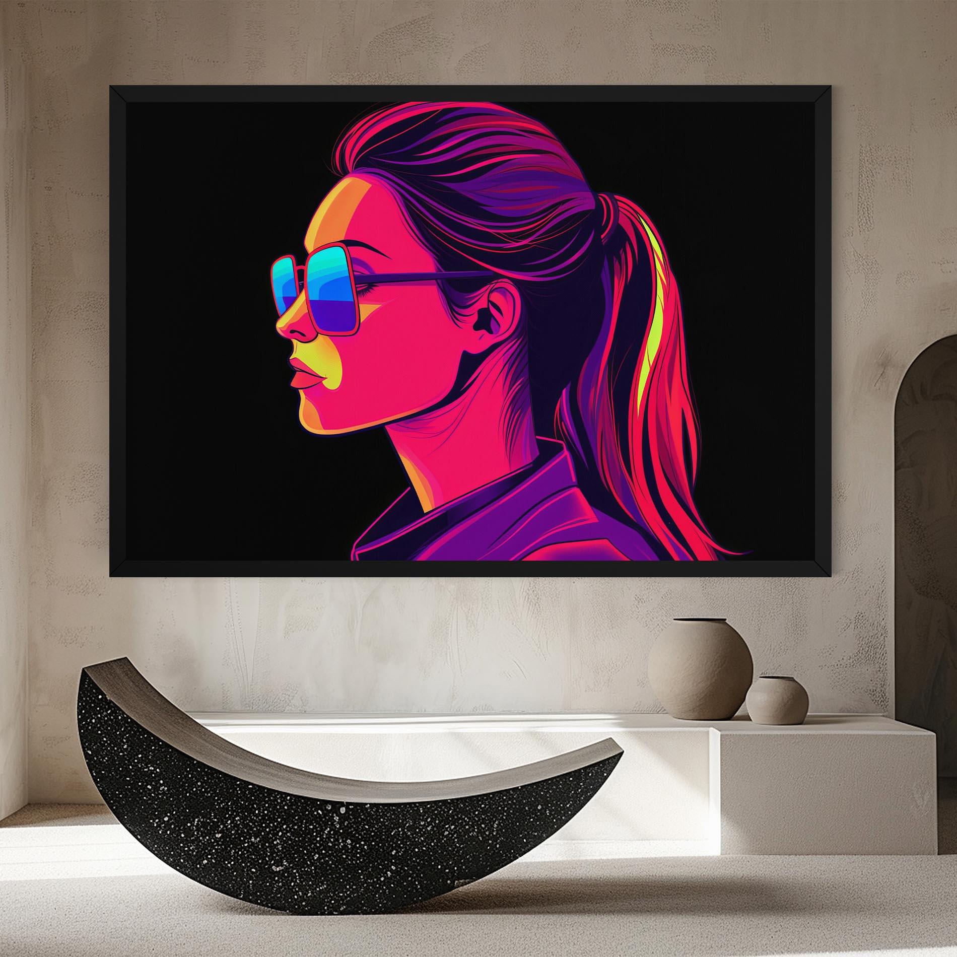 Leinwandbild Purple Pop Hair mockup 8